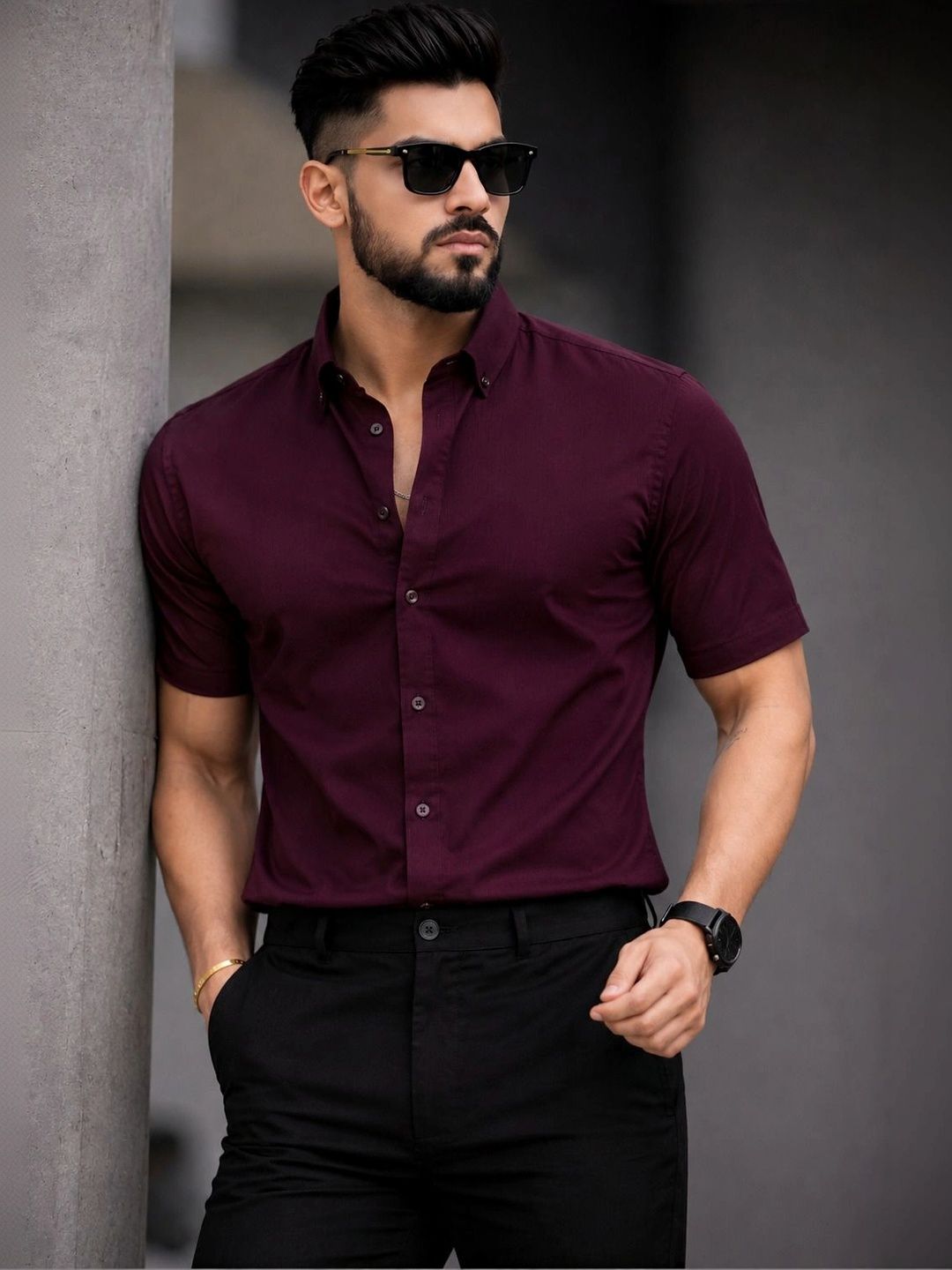 THE BIG ATTIRE Men Classic Casual Shirt-image-15