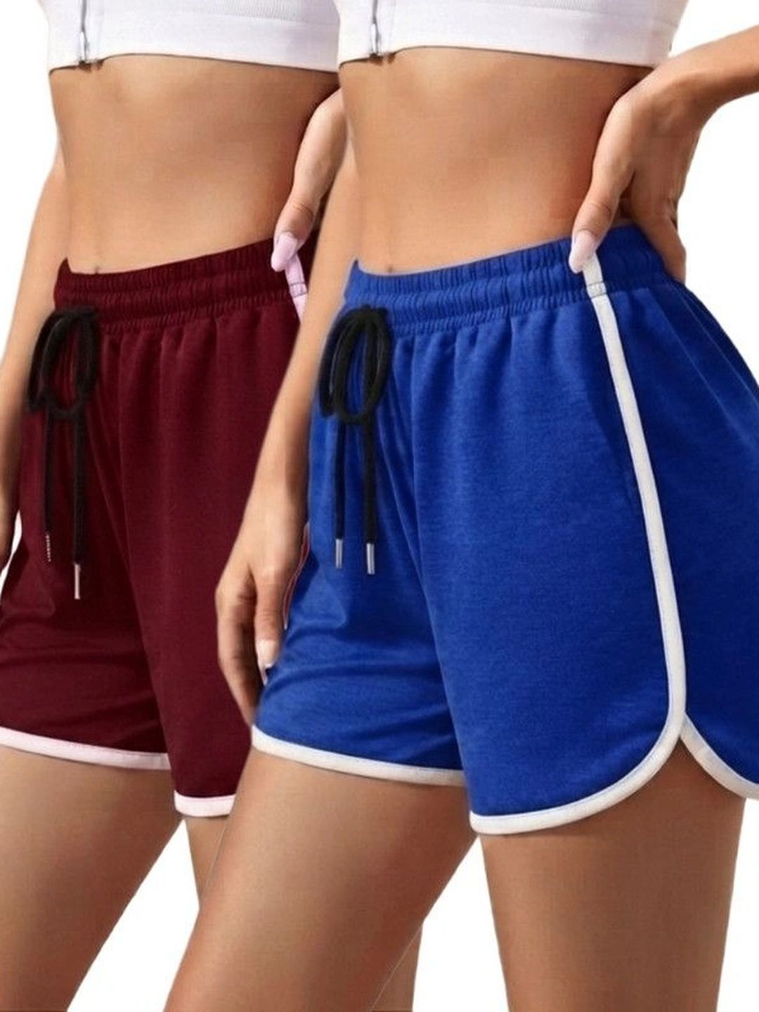 AYVINA Women High-Rise Training or Gym Shorts-picture-56
