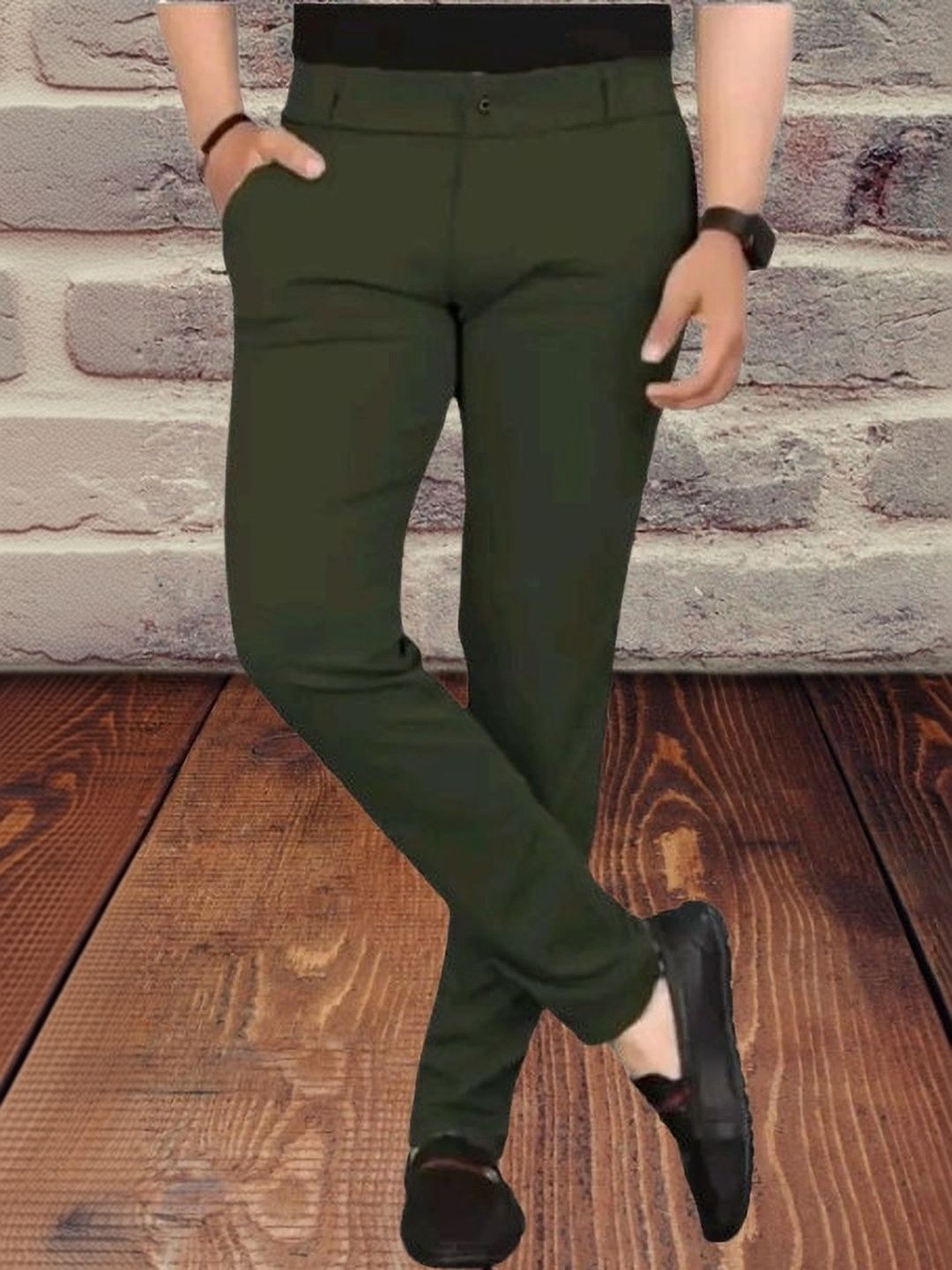 Nitya TrackP Men Smart Slim Fit Trousers-picture-42