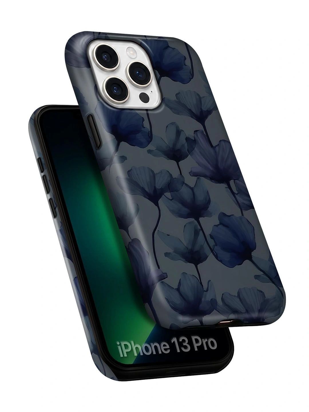 QRIOH Floral Printed iPhone 13 Pro Back Case Mobile Accessories-picture-48