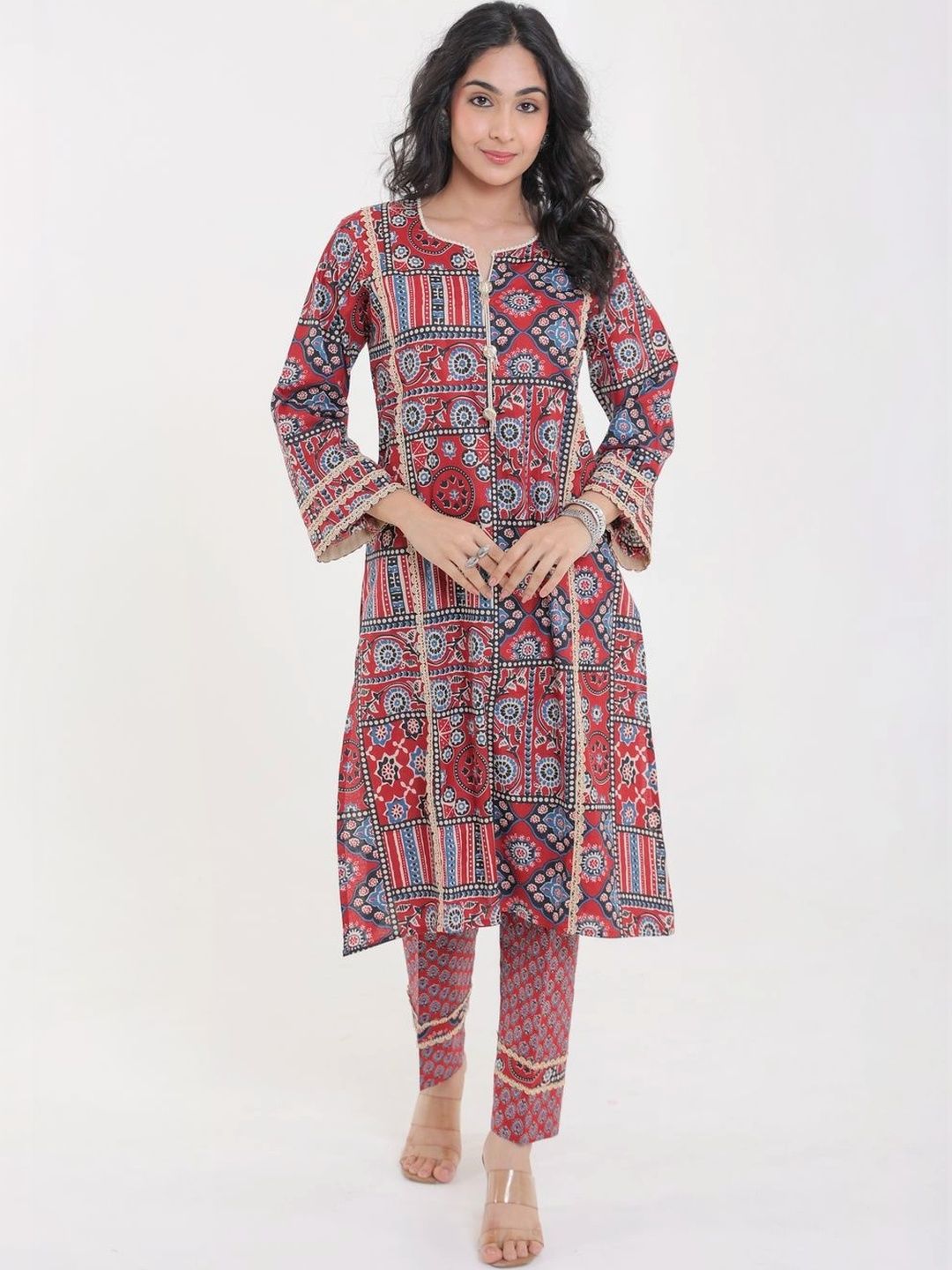 Chhaap tilak Ethnic Motifs Printed Pure Cotton Handloom Kurti-picture-28