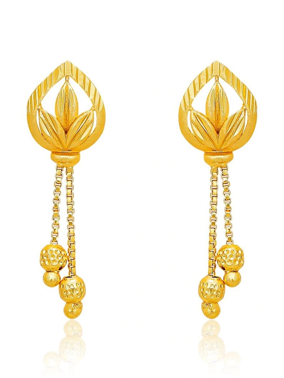 Raj And Deb Leaf Shaped Drop Earrings-picture-39