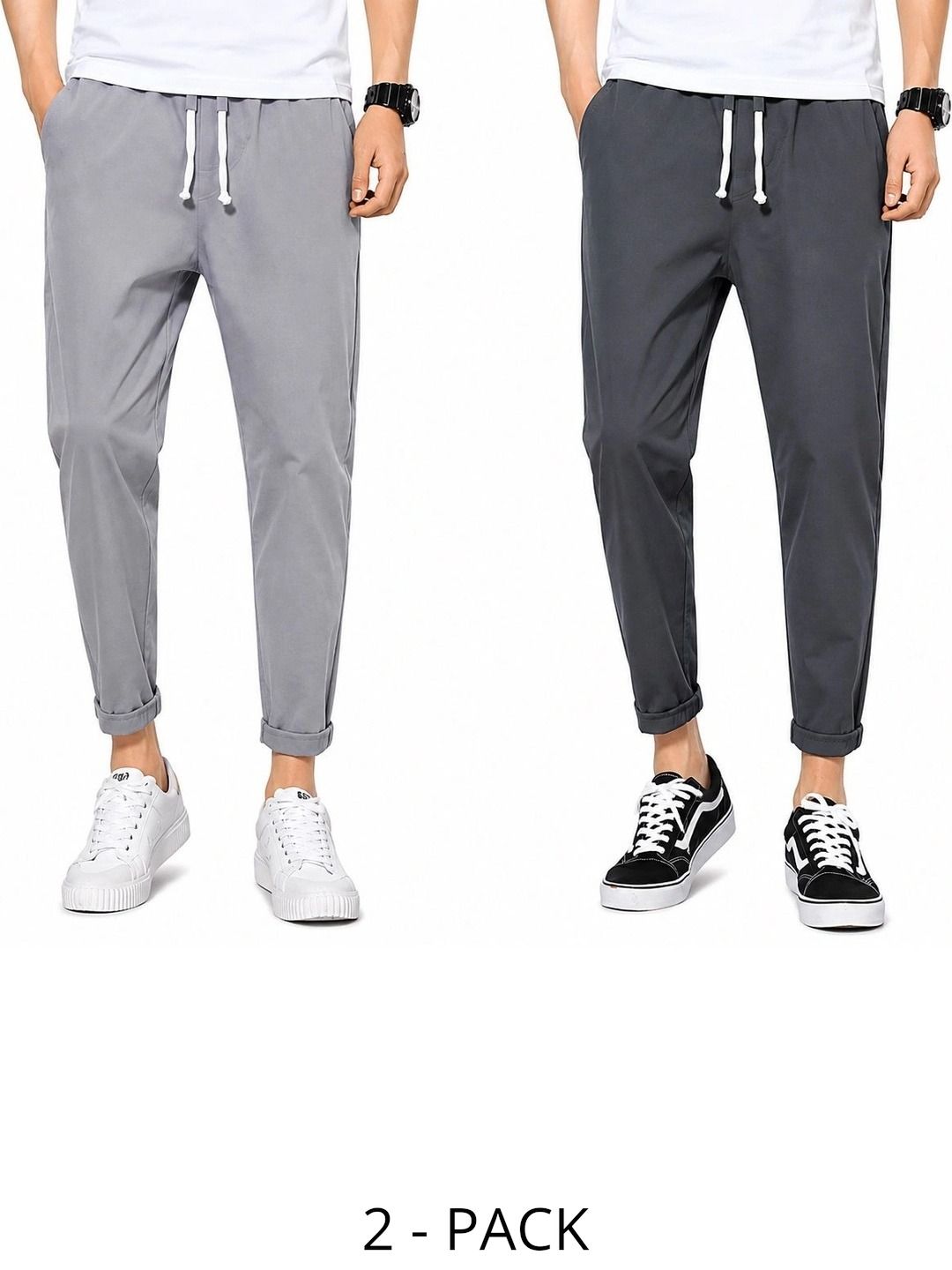 MFB Men Pack of 2 Regular Fit Dry Fit Training Joggers-picture-26