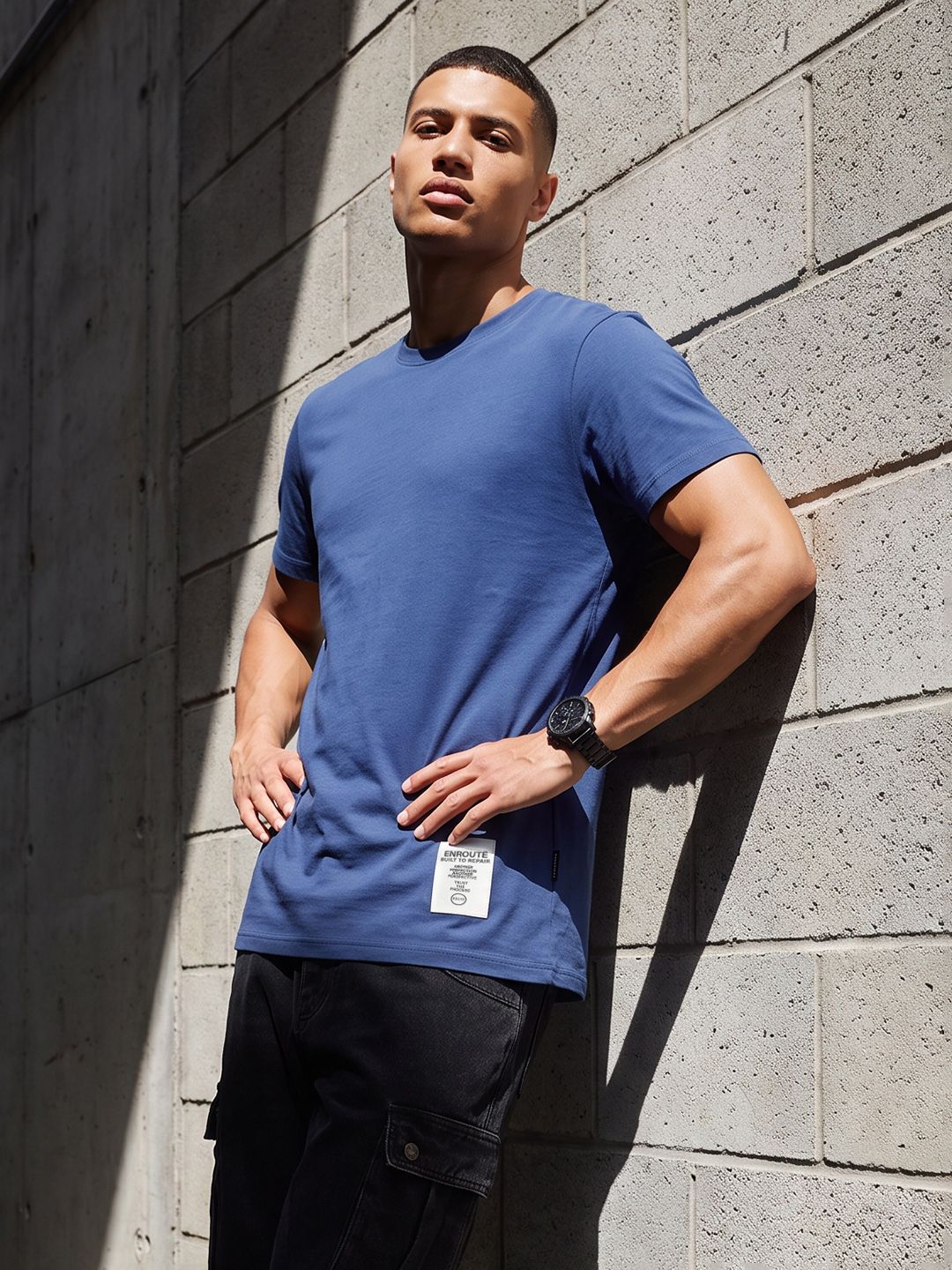 The Roadster Life Co. Brand Logo Pure Cotton T-shirt-image-32
