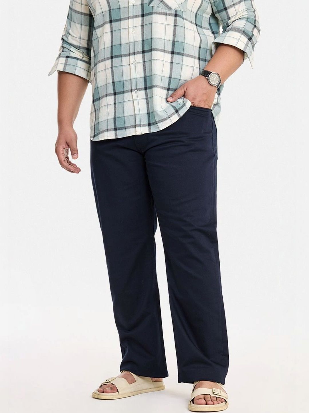 Snitch Men Straight Fit Mid-Rise Stretchable Jeans-picture-21