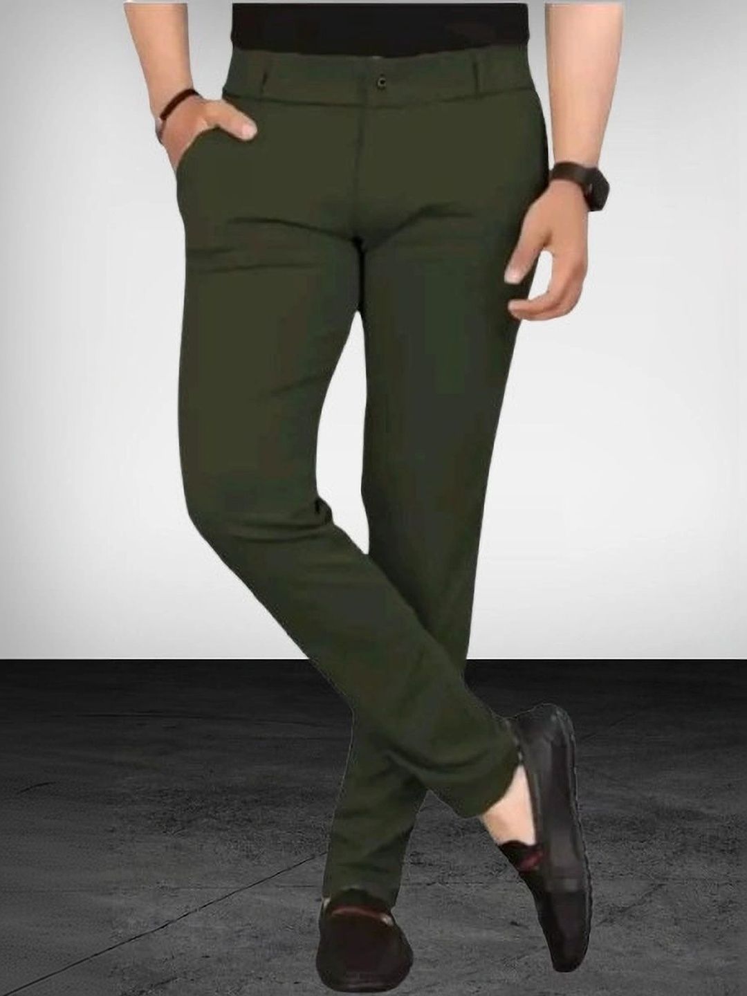 Nitya TrackP Men Smart Slim Fit Trousers-picture-27