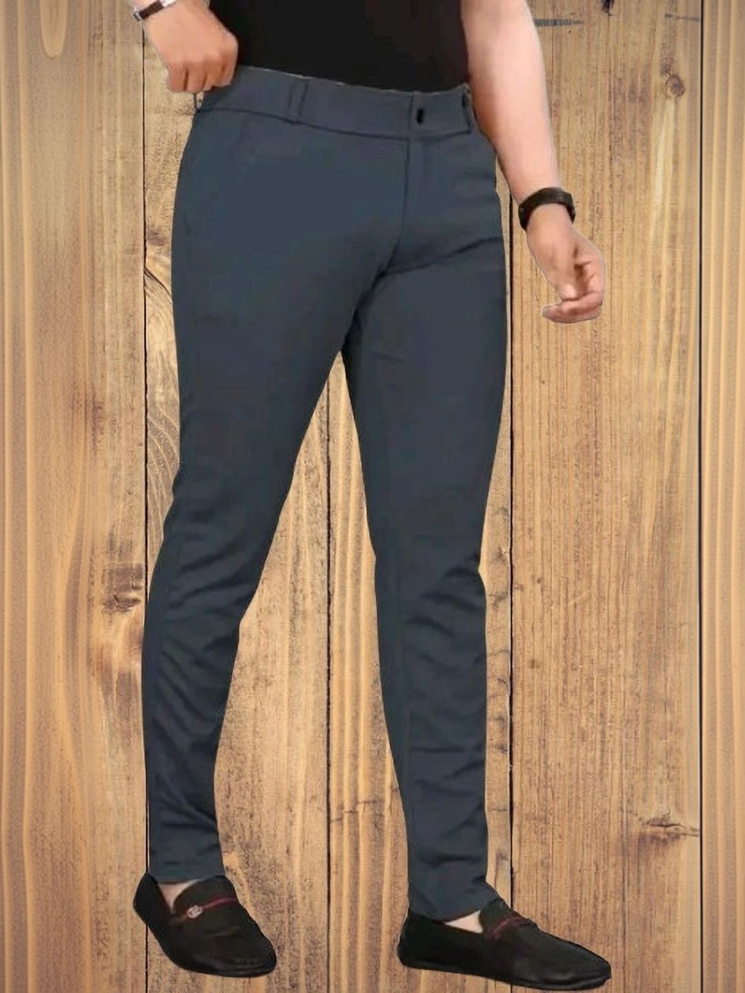 Nitya TrackP Men Smart Slim Fit Chinos Trousers-picture-35