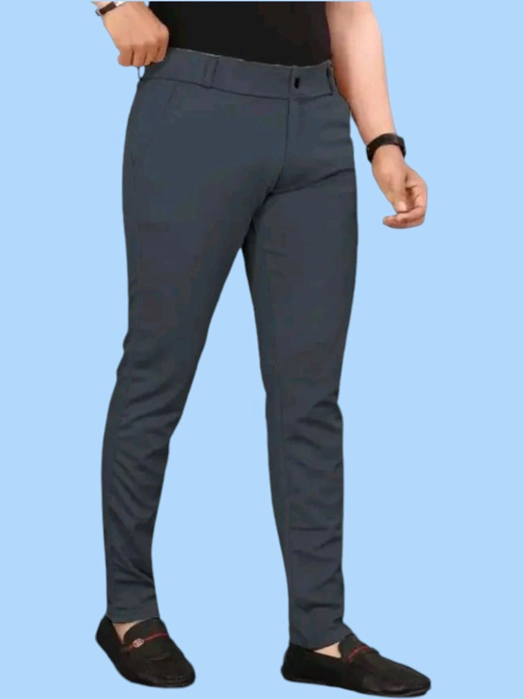 Nitya TrackP Men Smart Slim Fit Trousers-picture-38