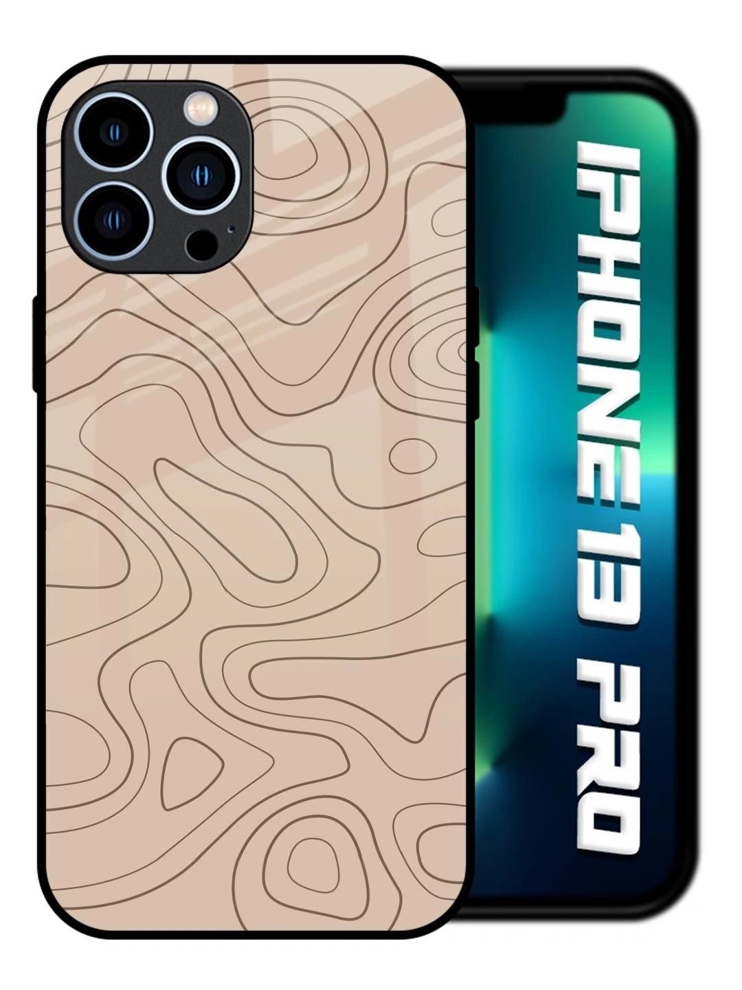 QRIOH Abstract Printed iPhone 13 Pro Back Case Mobile Accessories-picture-21