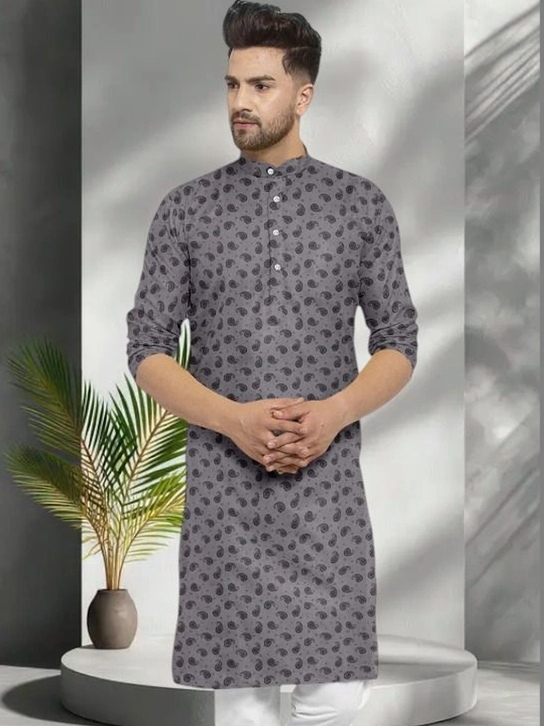 Shiv Leela Men Paisley Printed Kurta-picture-25