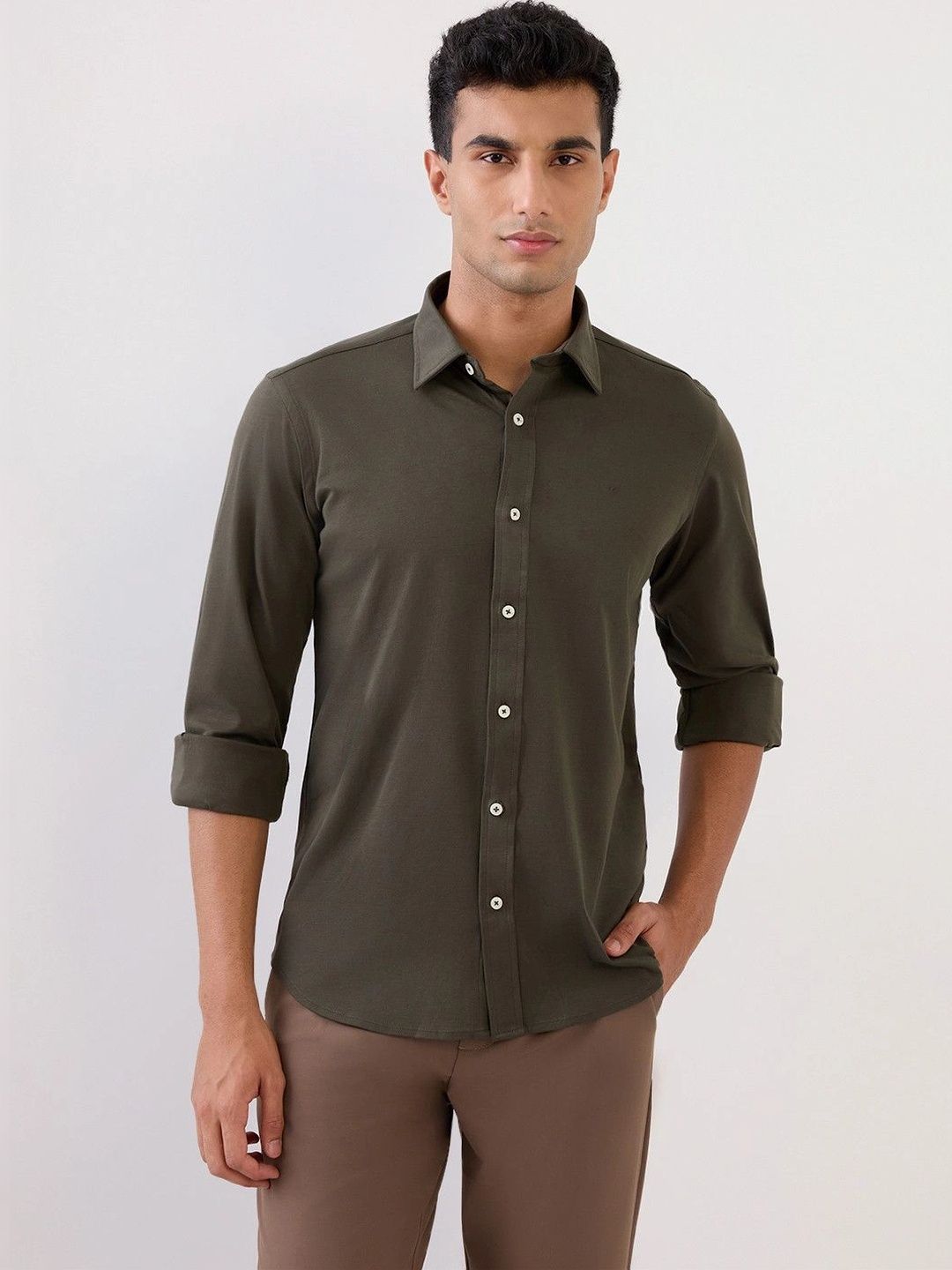ColorPlus Men Classic Slim Fit Casual Shirt-picture-14