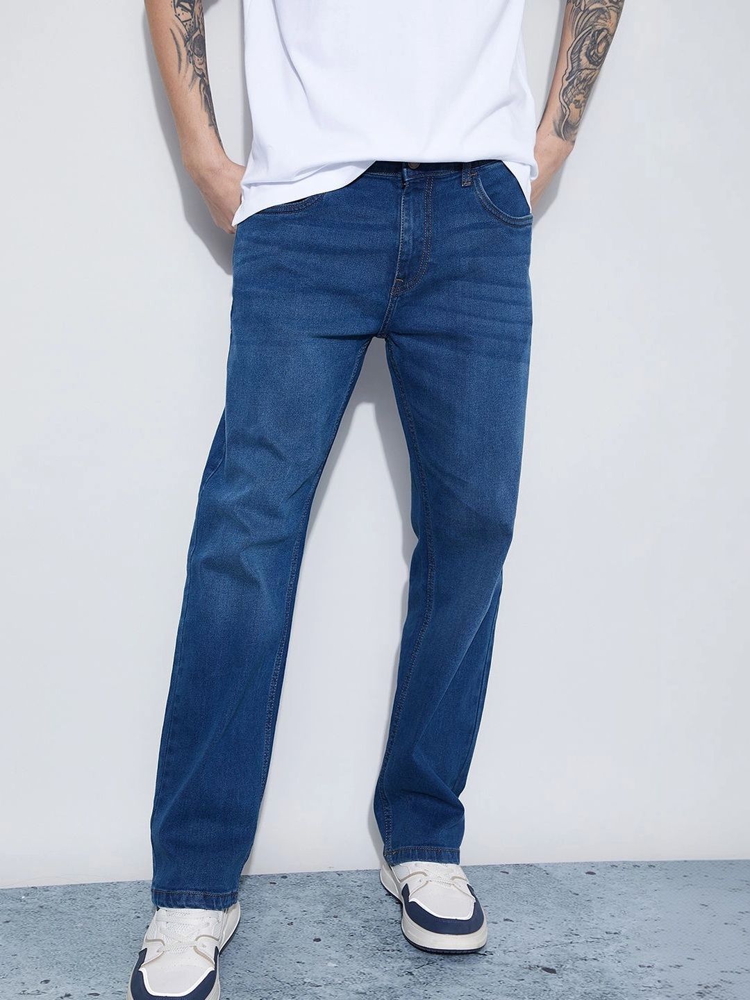 Fame Forever by Lifestyle Men Straight Fit Mid-Rise Stretchable Jeans-picture-48