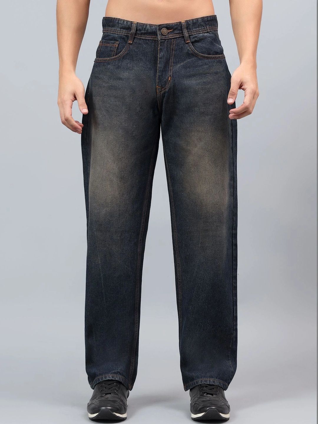 VORNIX DENIM Men Relaxed Fit Mid-Rise Jeans-picture-13