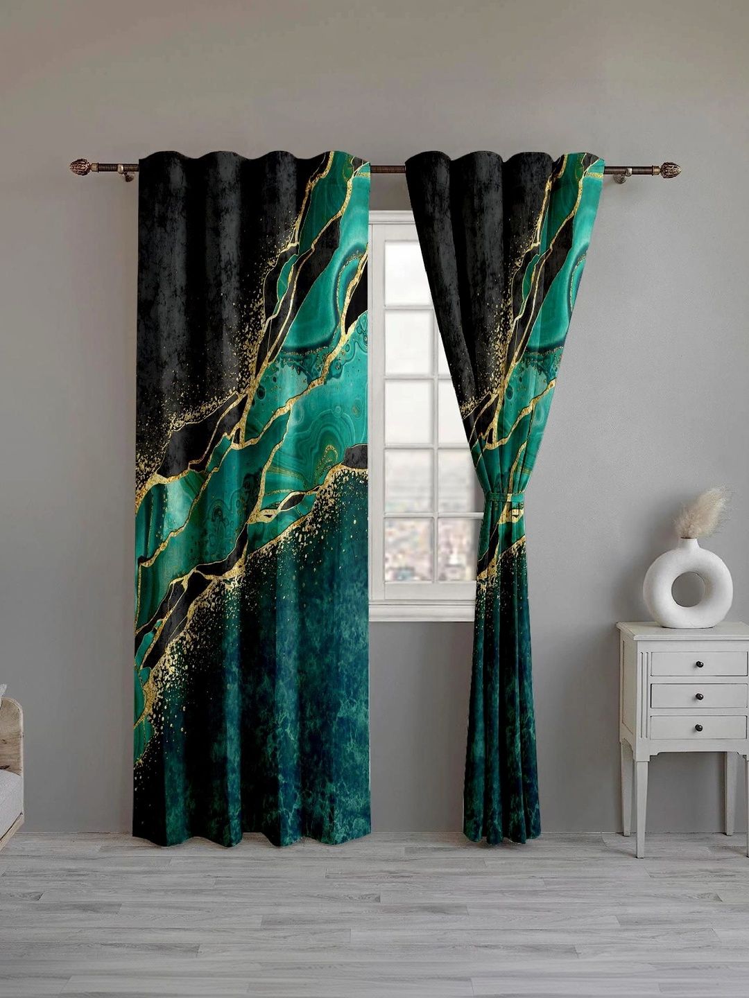 CURTAINRY Multicoloured Door Curtain-image-7
