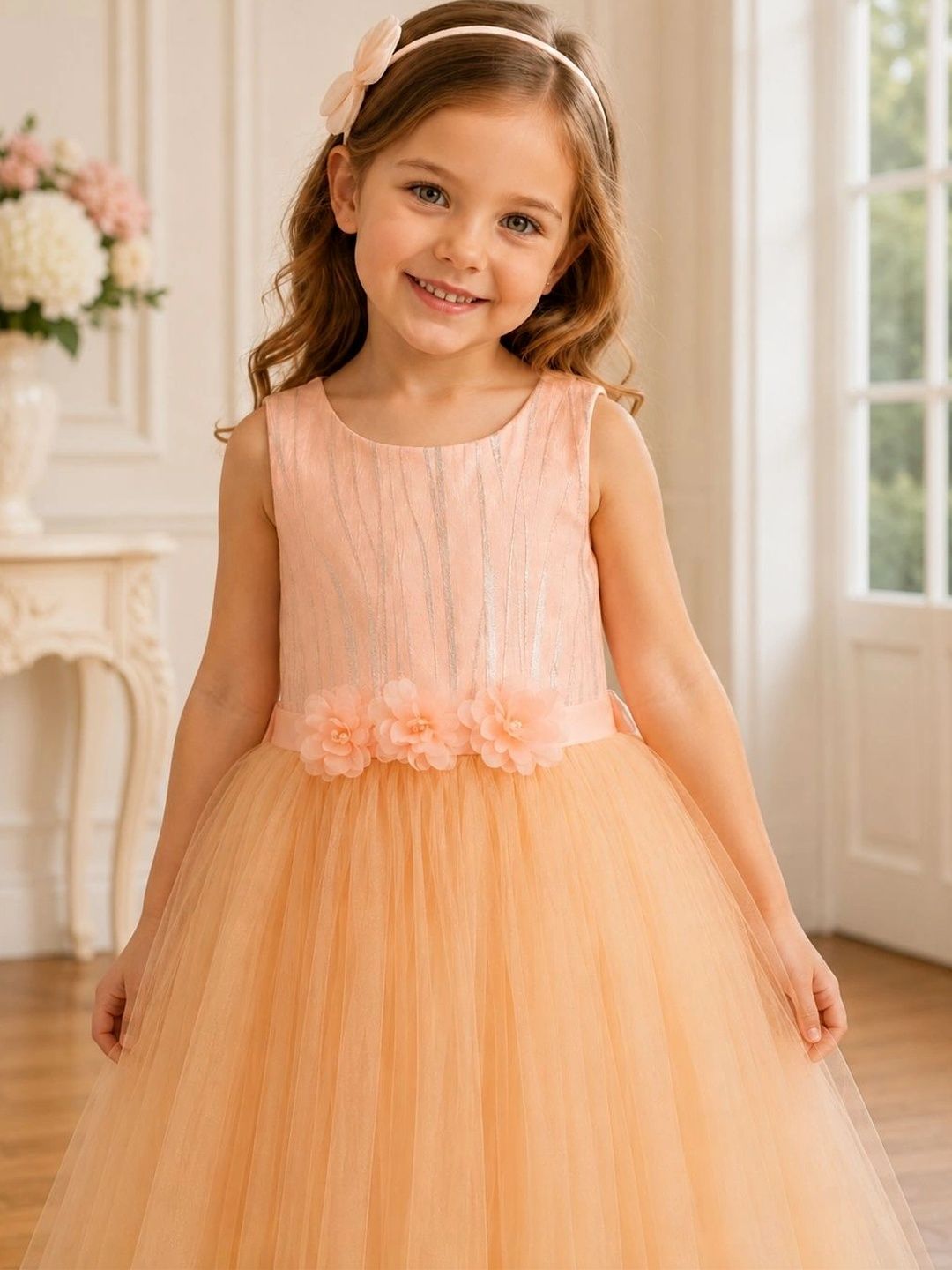 Miss & Chief Ruffled Net Maxi Dress-picture-30