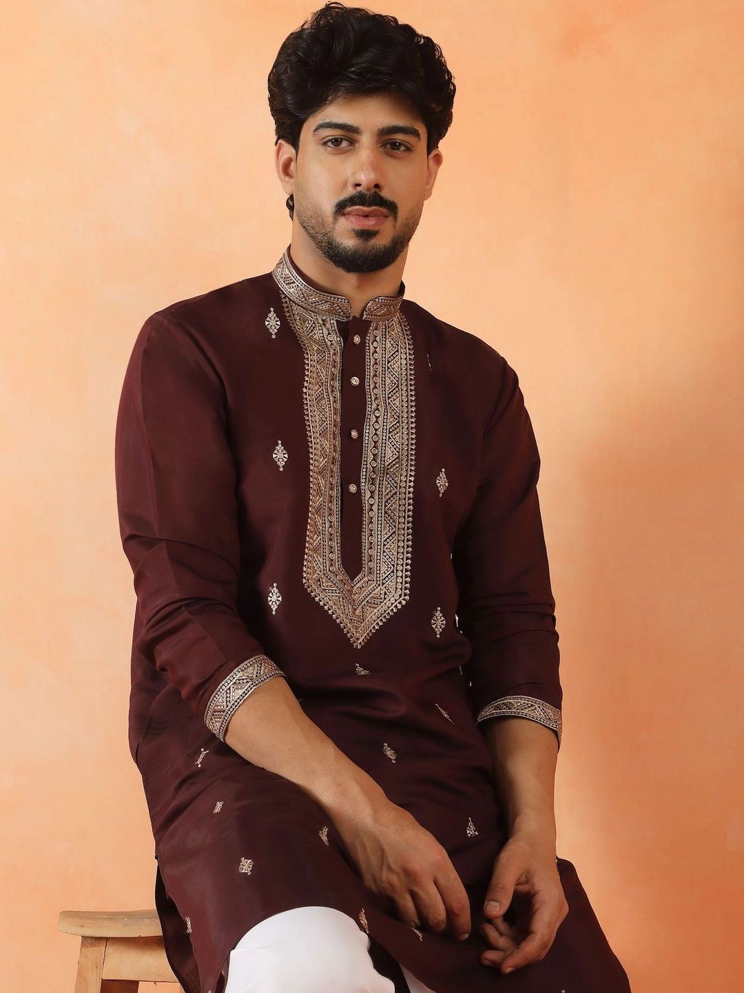 KRAFT INDIA Men Embellished Kurta-picture-17