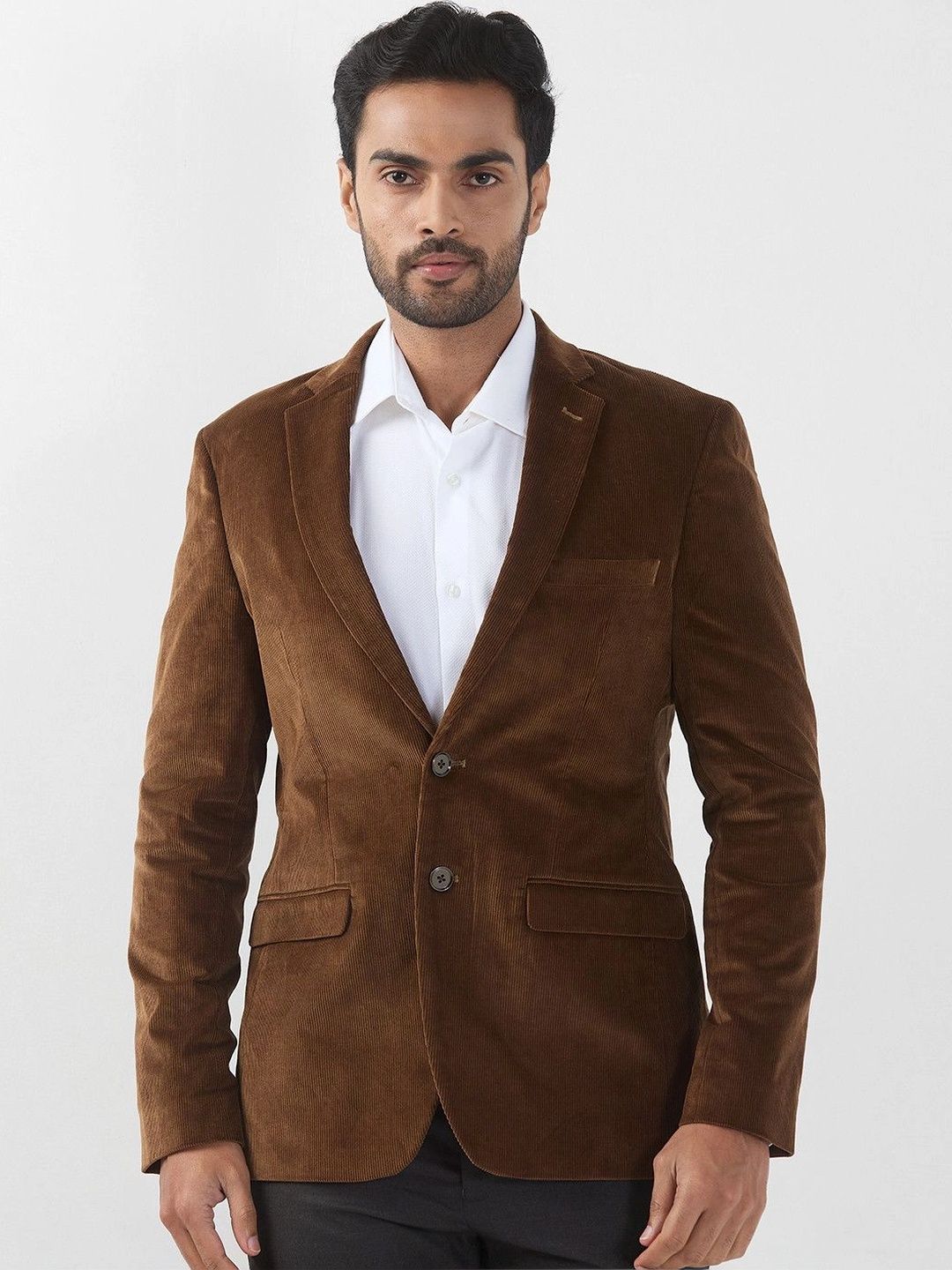 Raymond Notched Lapel Single-Breasted Slim Fit Formal Blazer-picture-29