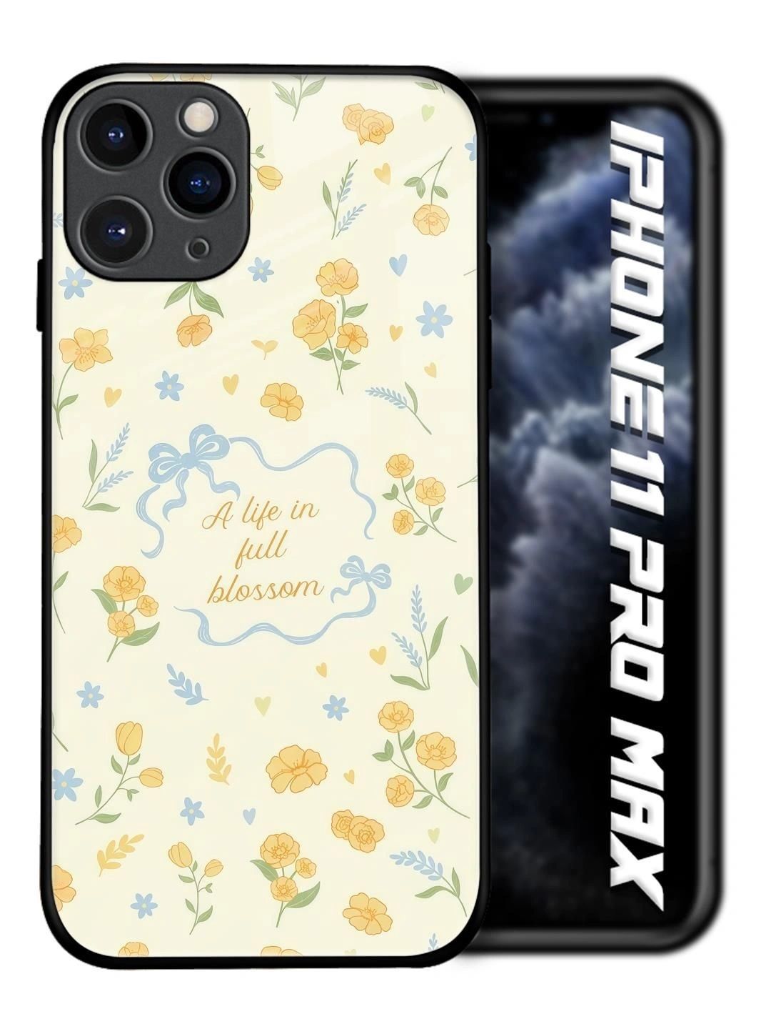 QRIOH Floral Printed iPhone 11 Pro Max Back Case Mobile Accessories-picture-36