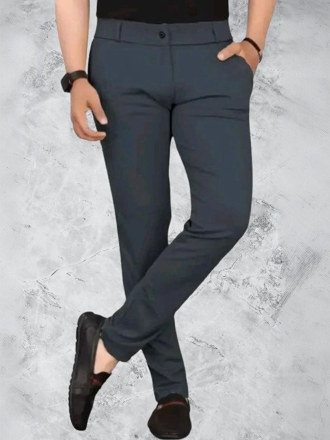 Nitya TrackP Men Smart Slim Fit Trousers-picture-39