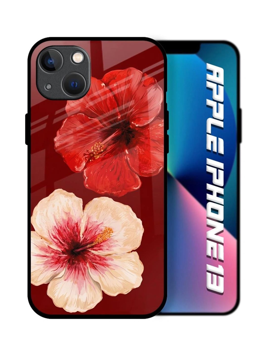 QRIOH Floral Printed iPhone 13 Back Case Mobile Accessories-picture-51