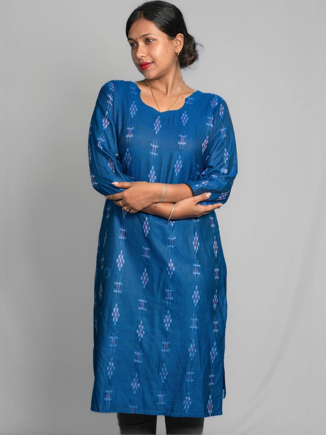 OdFab Women Ethnic Motifs Handloom Kurta-picture-52