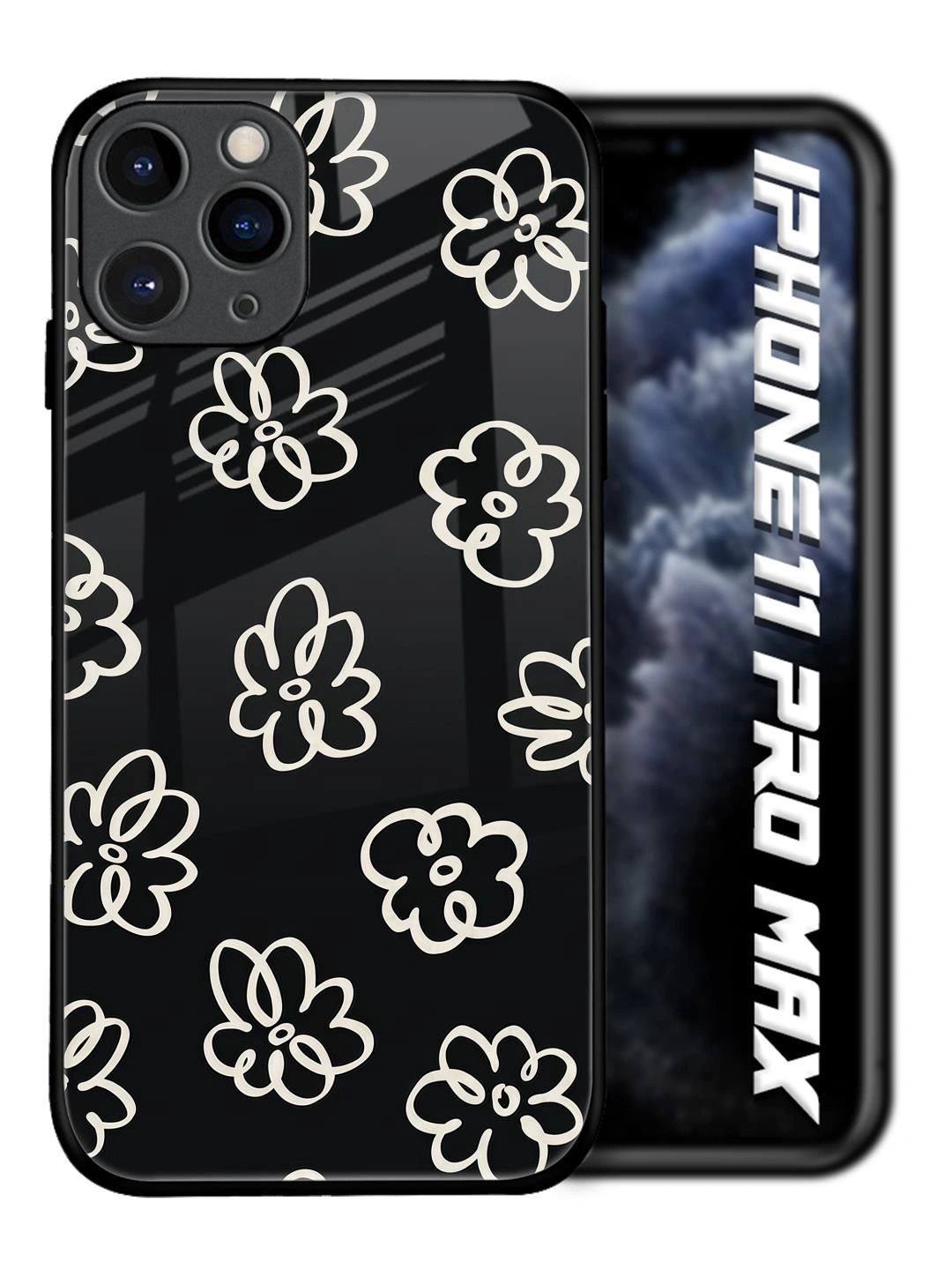 QRIOH Floral Printed iPhone 11 Pro Max Back Case Mobile Accessories-picture-34