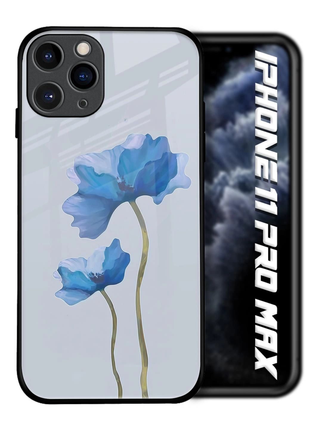 QRIOH Floral Printed iPhone 11 Pro Max Back Case Mobile Accessories-picture-55