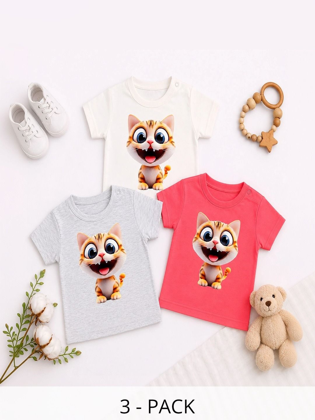 THE MAPLES FASHION Boys 3 Printed T-shirt-picture-17