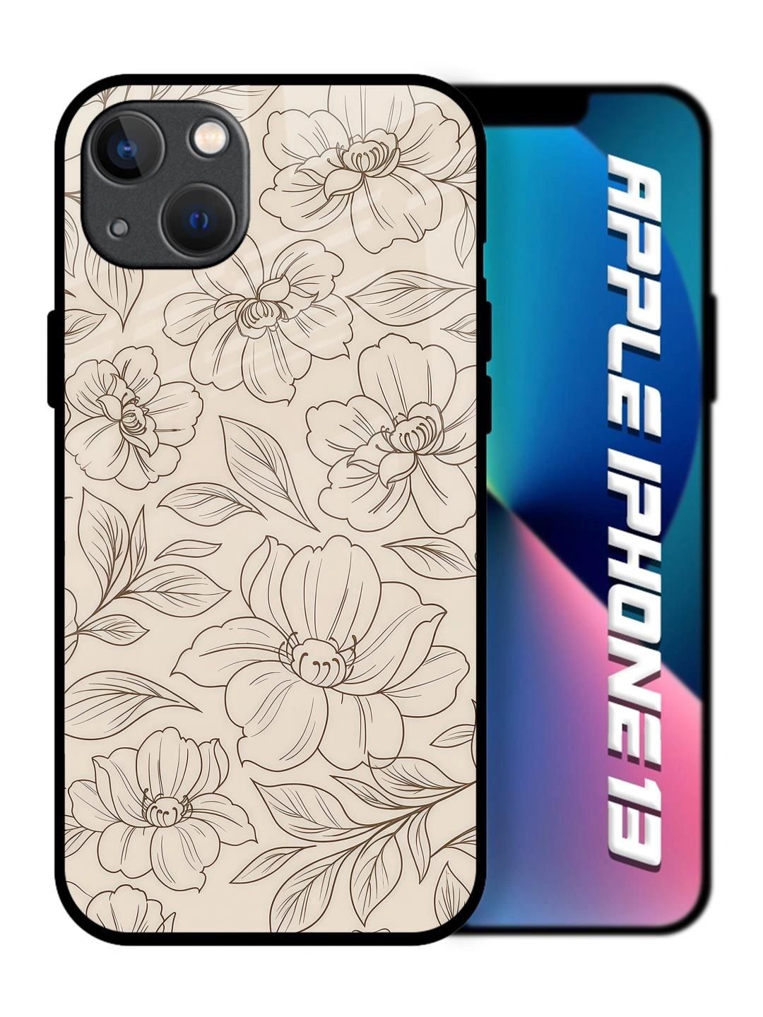 QRIOH Floral Printed iPhone 13 Back Case Mobile Accessories-picture-36