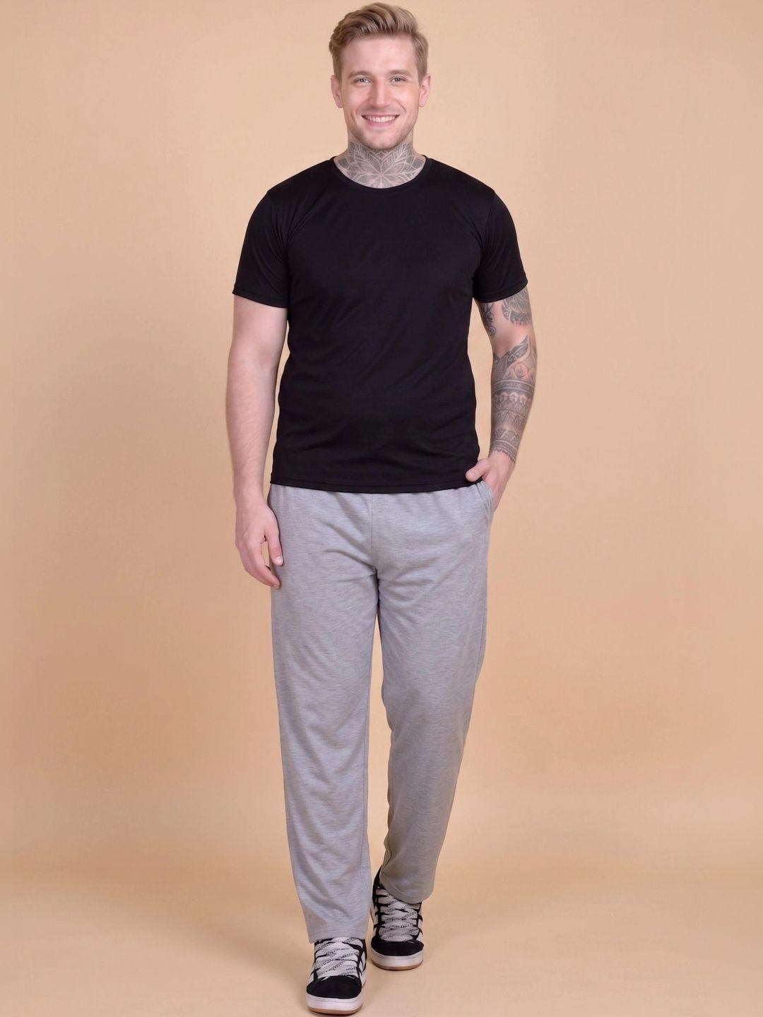 Mast & Harbour Men Regular Fit Training Track Pants-picture-43