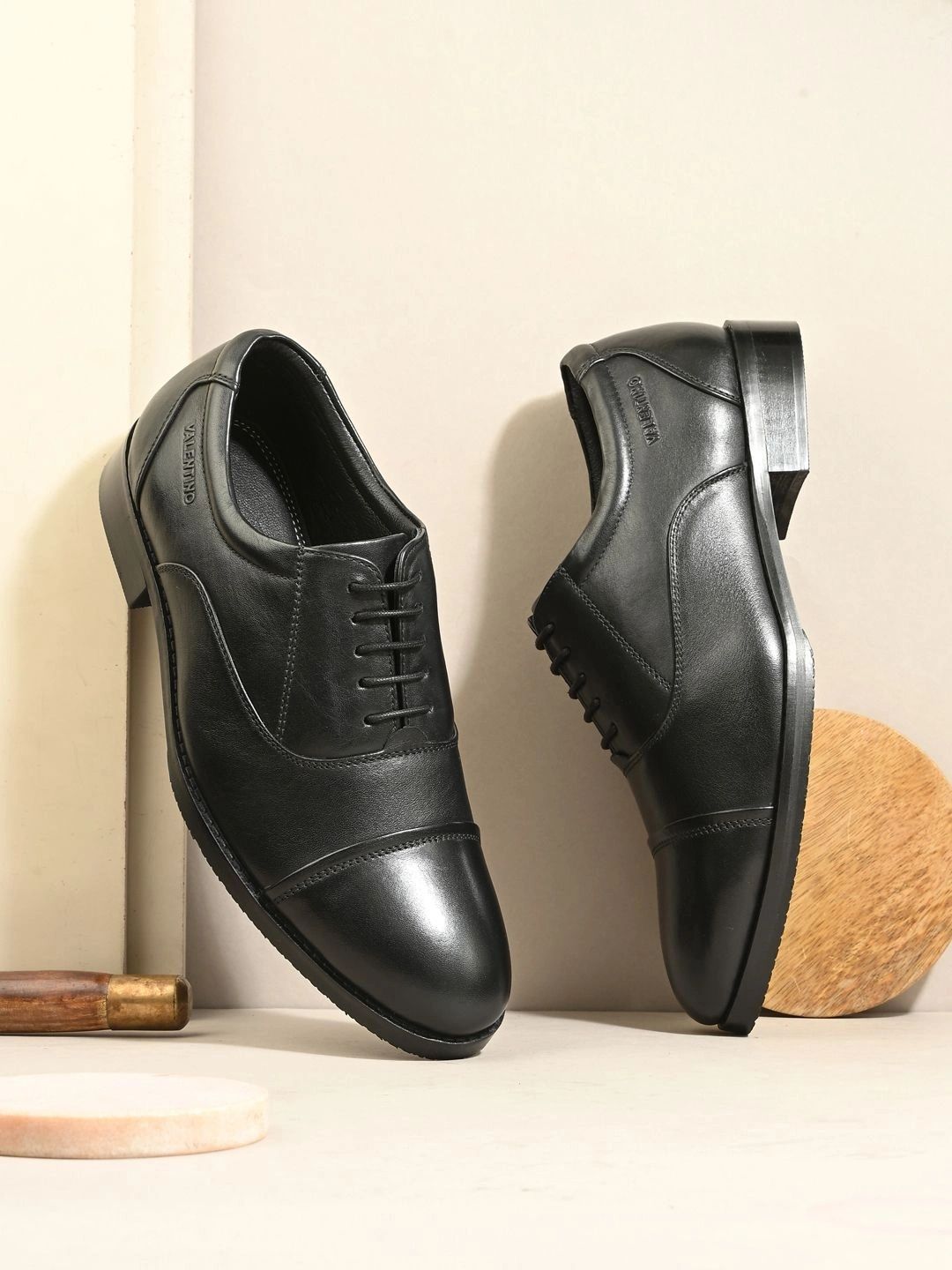 Valentino Men Leather Round Toe Oxfords Formal Shoes-picture-27