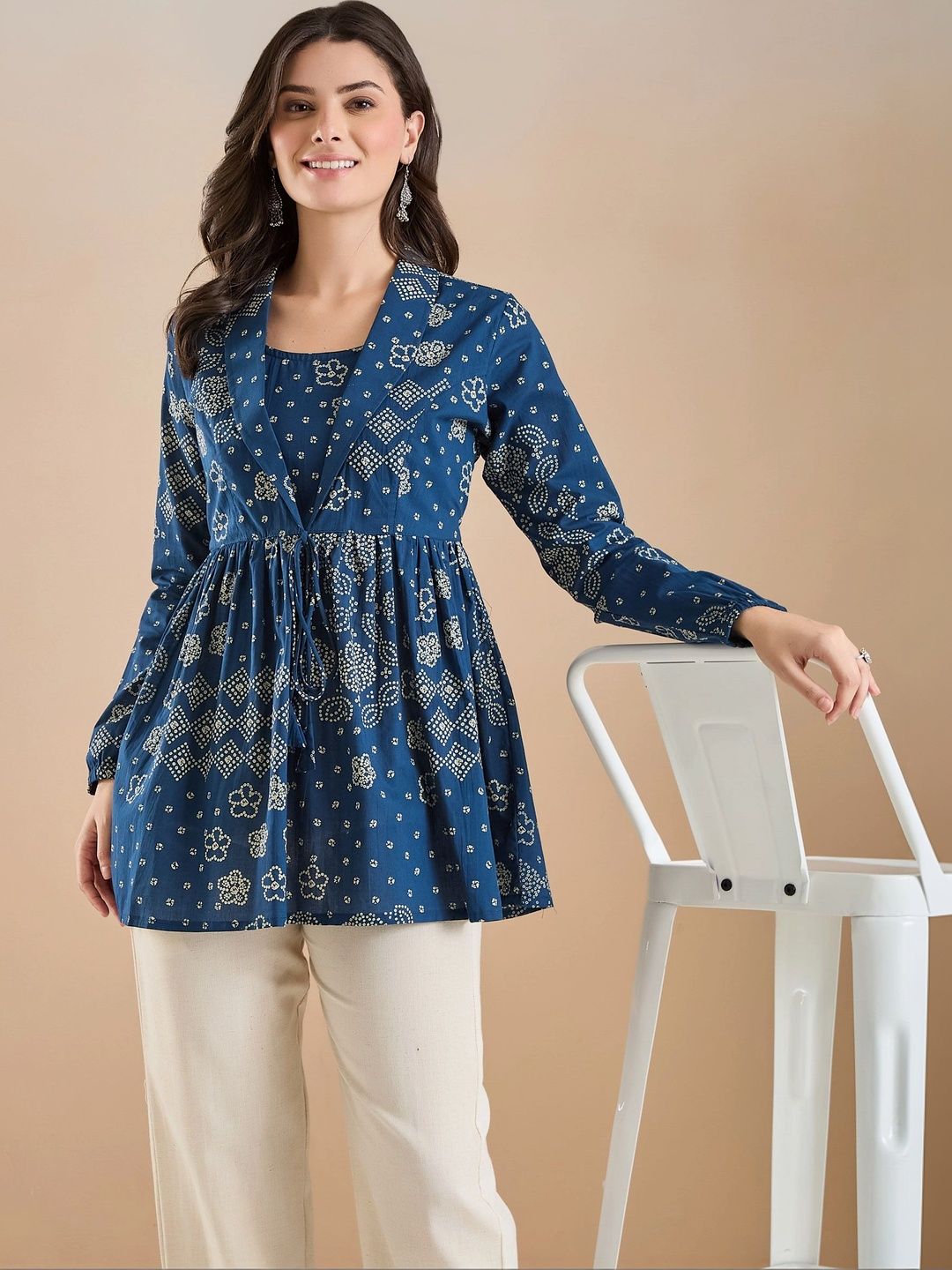 Divena Print Ethnic Cotton Blend Top-picture-21
