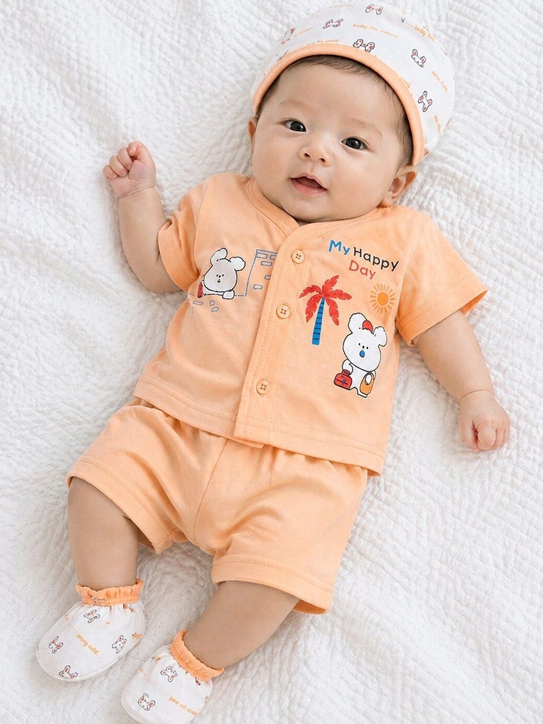 SWEET CABOODLES Unisex Kids Printed Top with Shorts-image-18