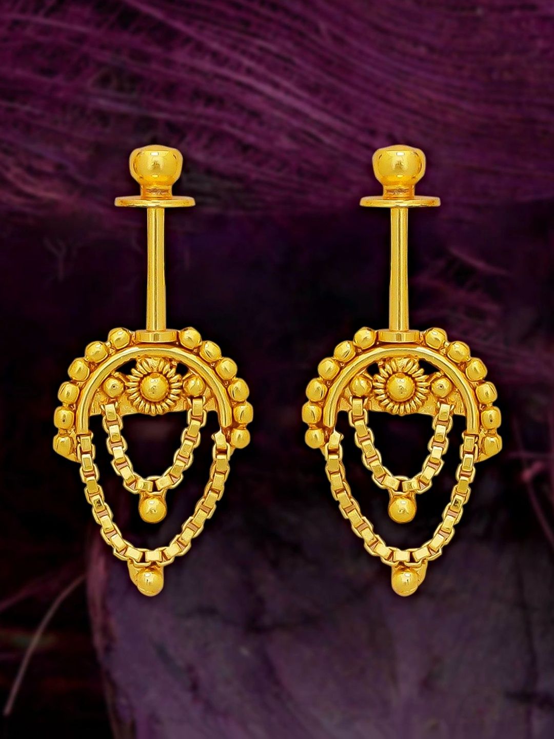 Drashti Collection Teardrop Shaped Drop Earrings-picture-22
