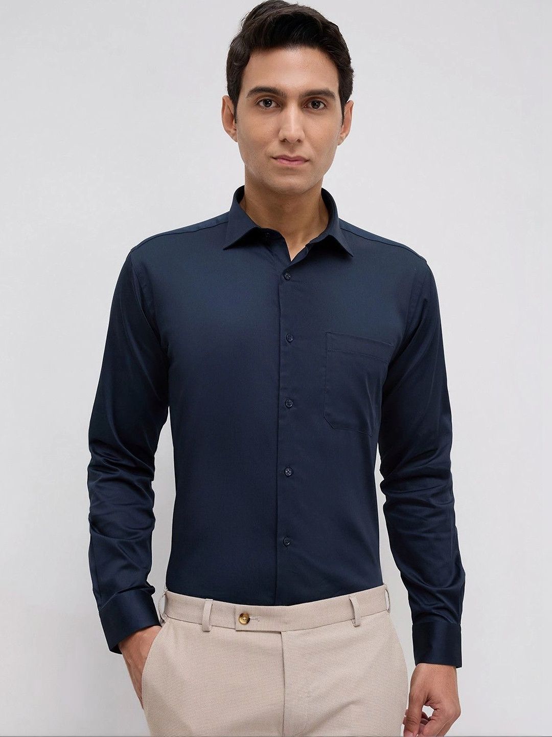 Park Avenue Men Classic Slim Fit Formal Shirt-picture-27