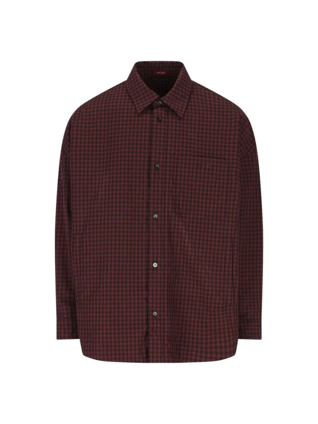 Gucci Men Buffalo Checks Checked Casual Shirt-picture-55