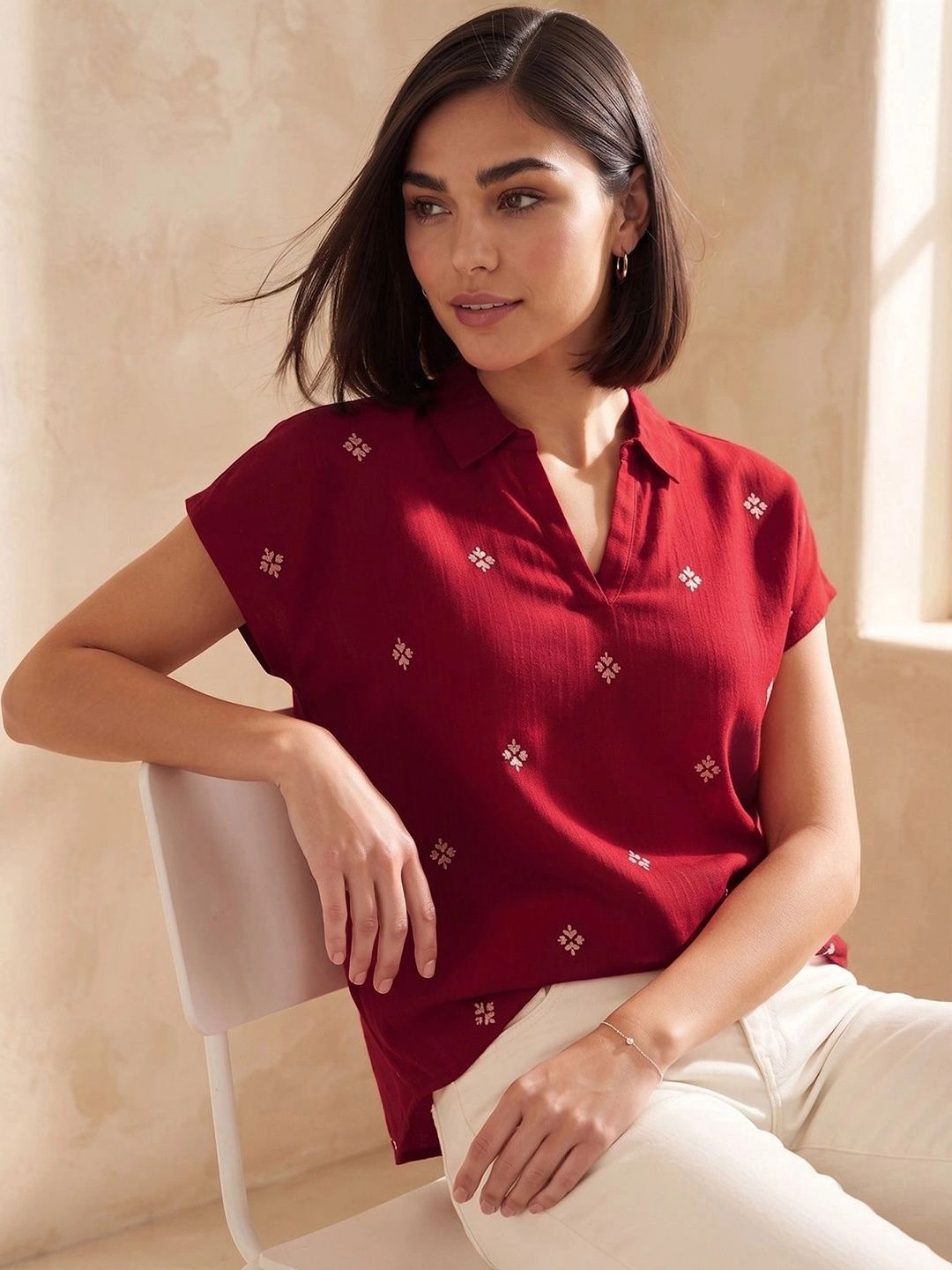 Fame Forever by Lifestyle Embroidered Top-picture-11