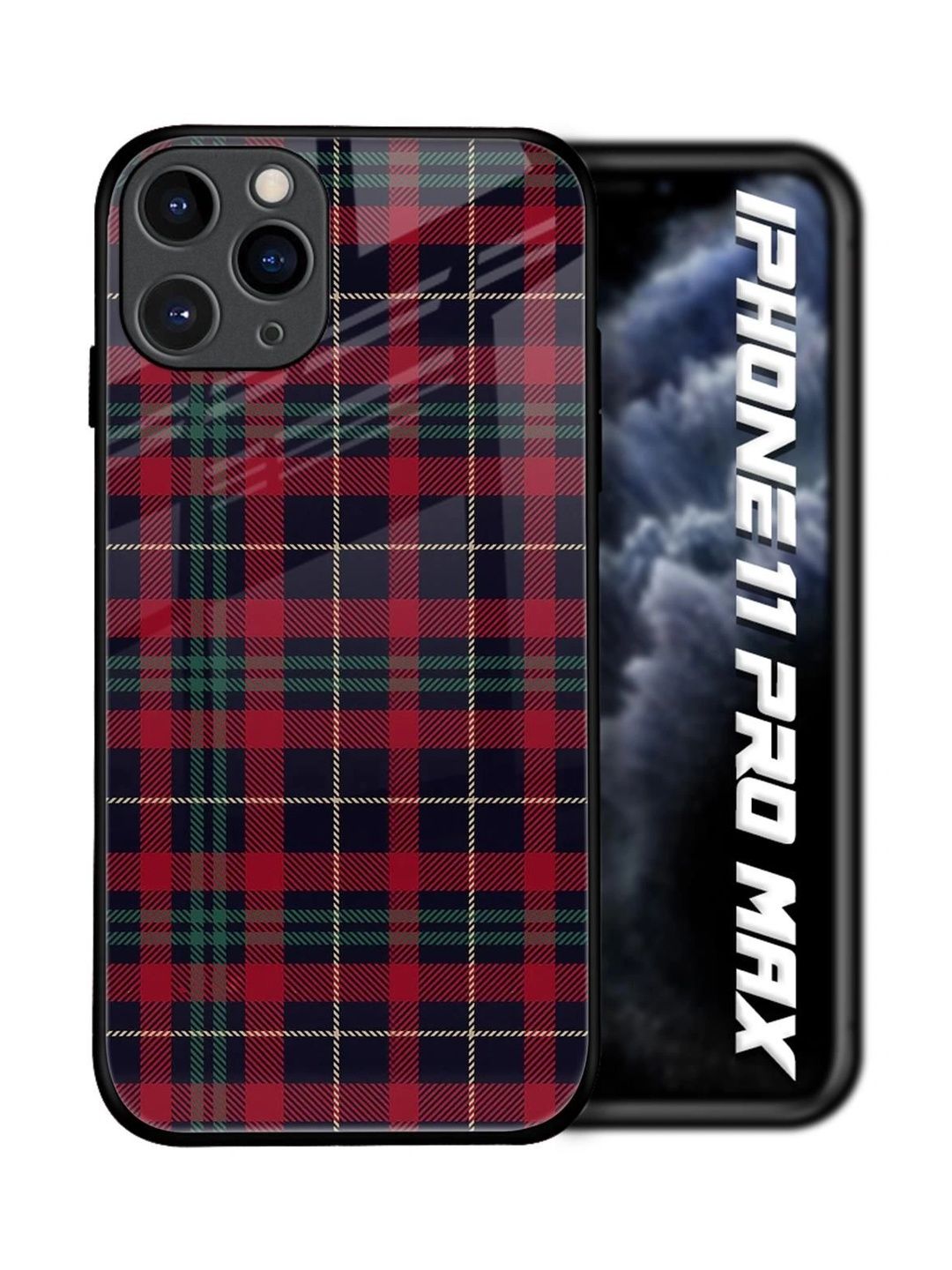 QRIOH Geometric Printed iPhone 11 Pro Max Back Case Mobile Accessories-picture-39