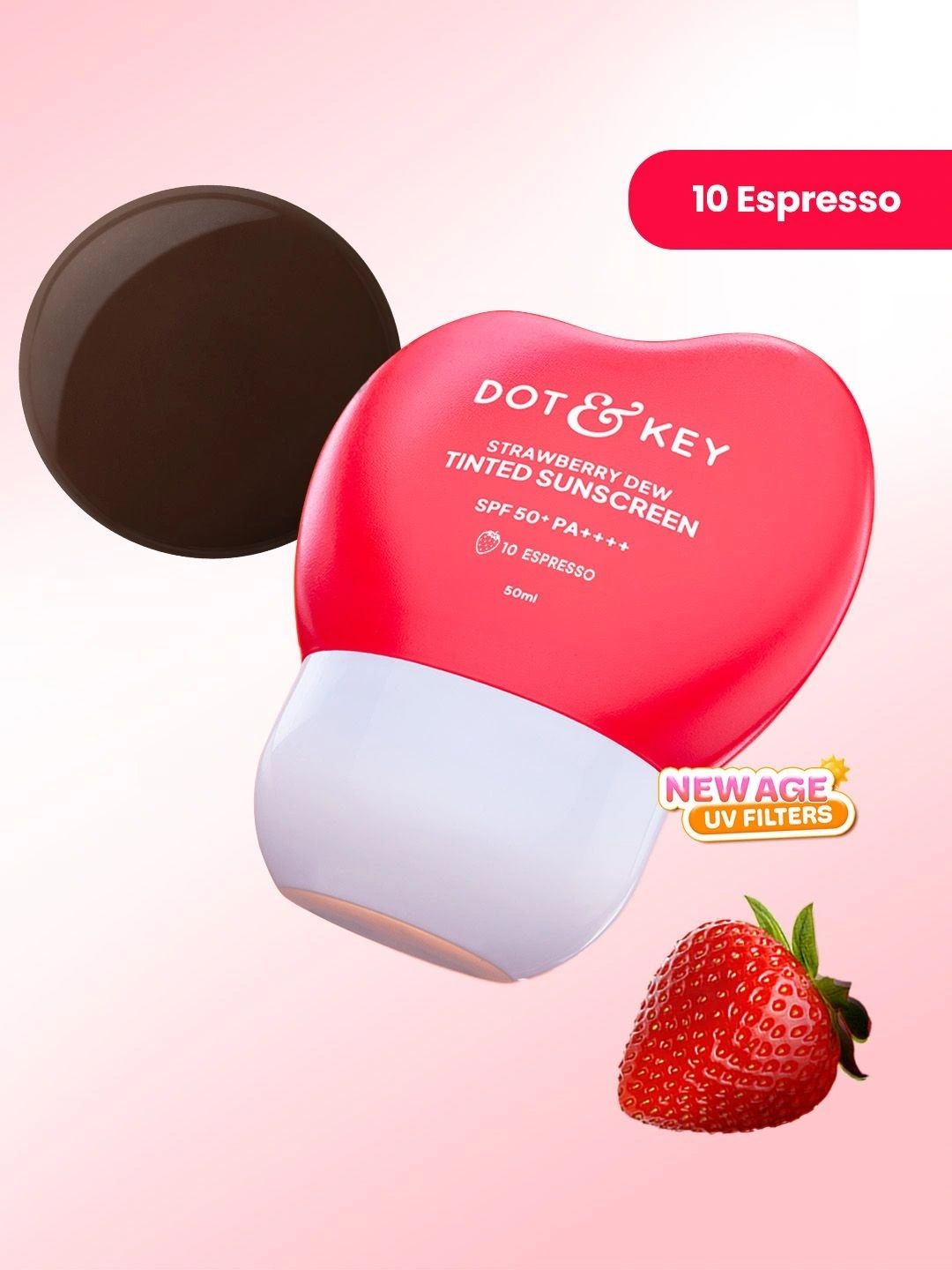 DOT & KEY Strawberry Dew Tinted Sunscreen SPF 50+ PA++++ - 50 ml - Espresso 10-image-7
