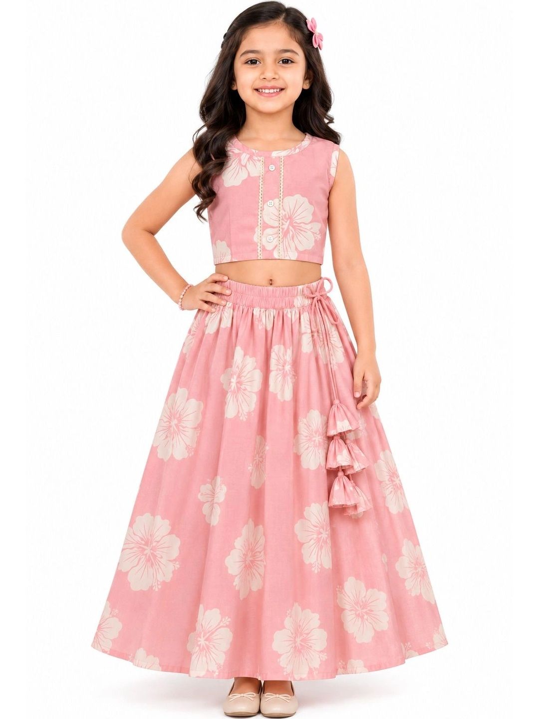 Leons Fab Girls Printed Ready to Wear Lehenga &-picture-12