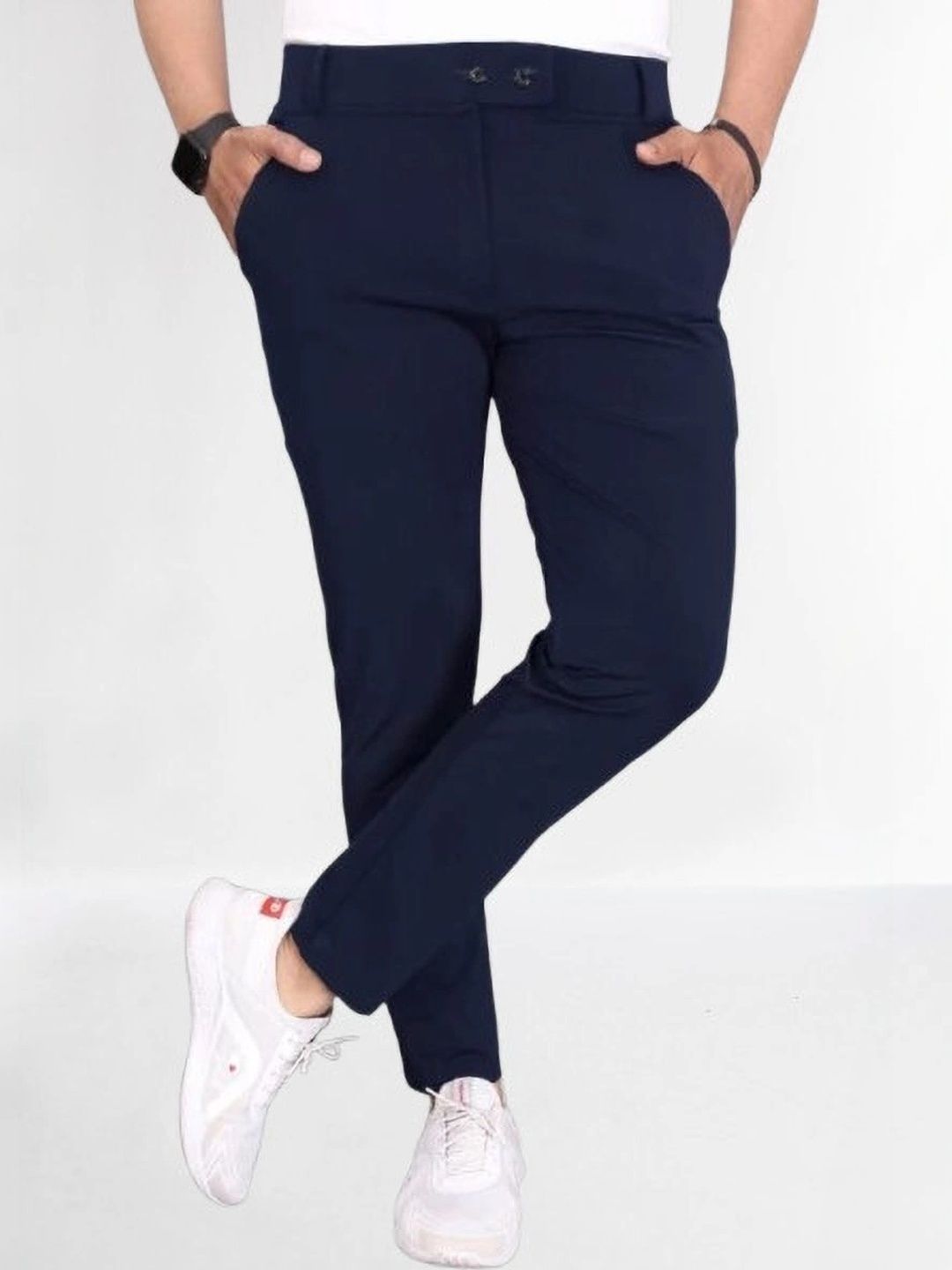 Nitya TrackP Men Smart Slim Fit Trousers-picture-39