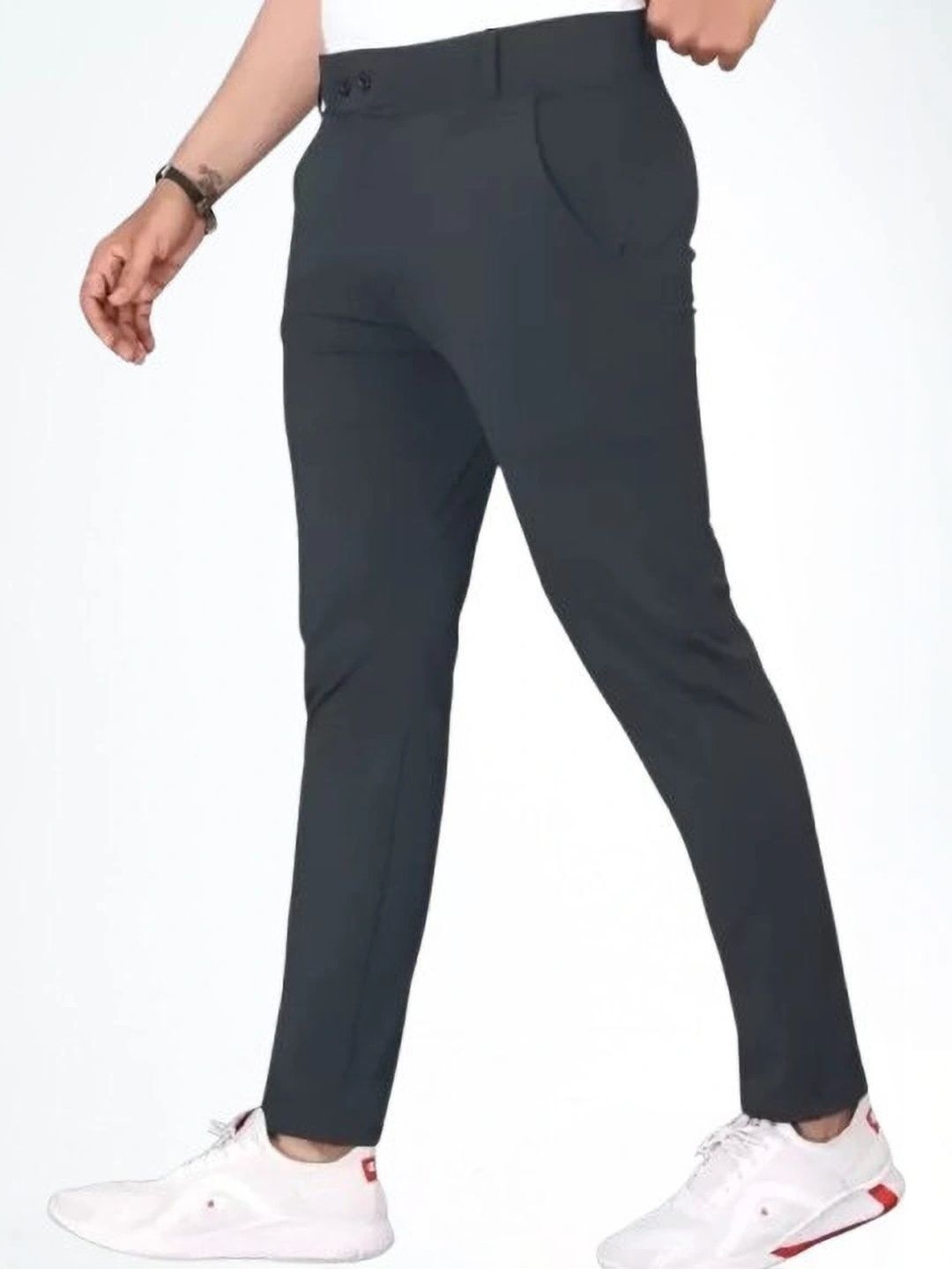 Nitya TrackP Men Smart Slim Fit Trousers-picture-47