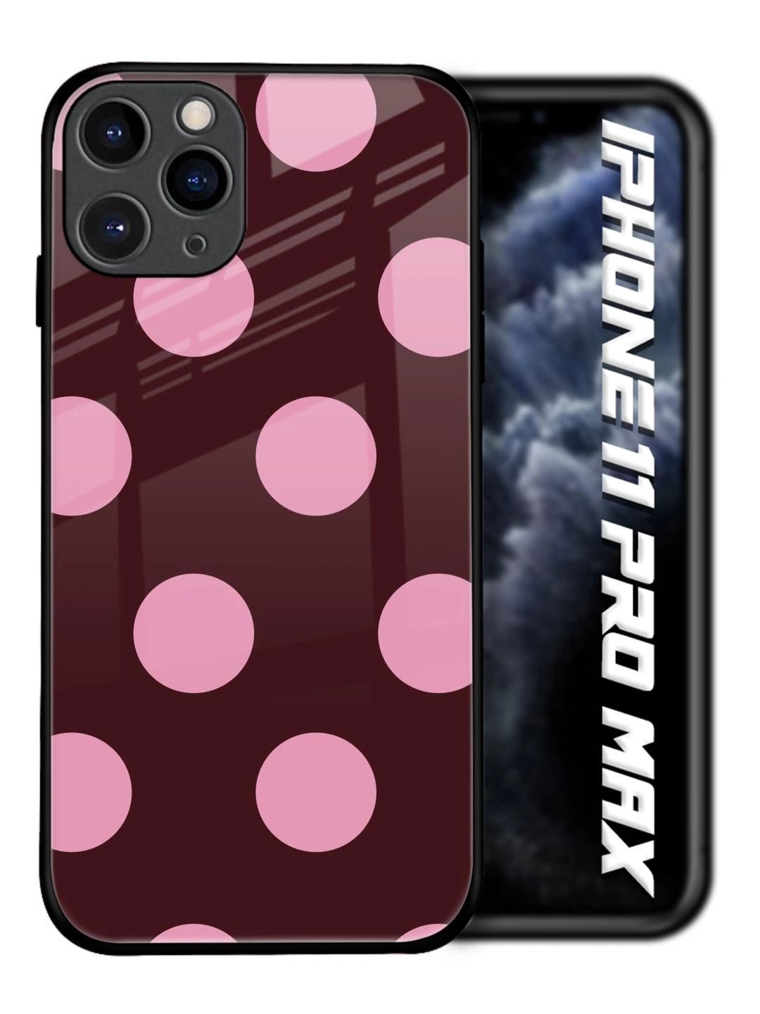 QRIOH Geometric Printed iPhone 11 Pro Max Back Case Mobile Accessories-image-39