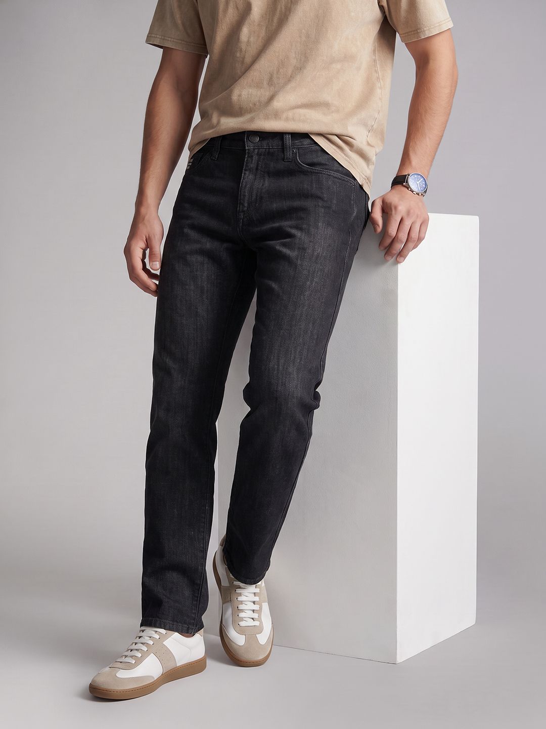 U.S. Polo Assn. Denim Co. Men Brandon-Slim Tapered Fit Light Fade Stretchable Jeans-image-41