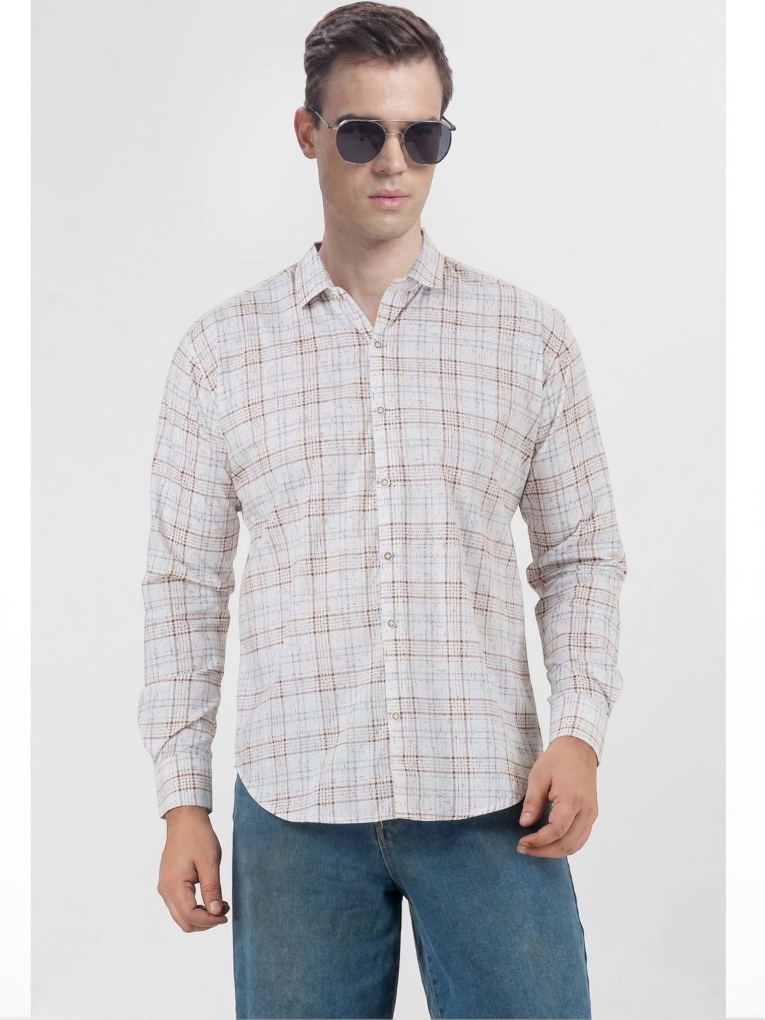 CXMAT Men Checked Casual Shirt-image-26