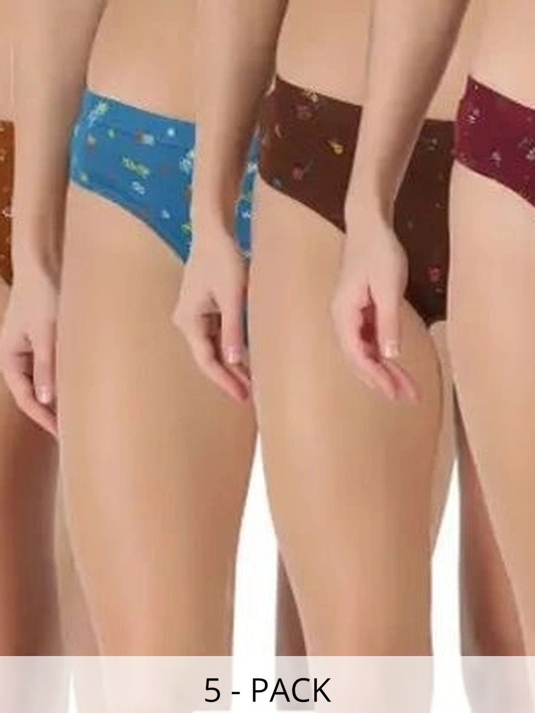 Bebron Women Pack of 5 Printed Assorted Bikini-image-41