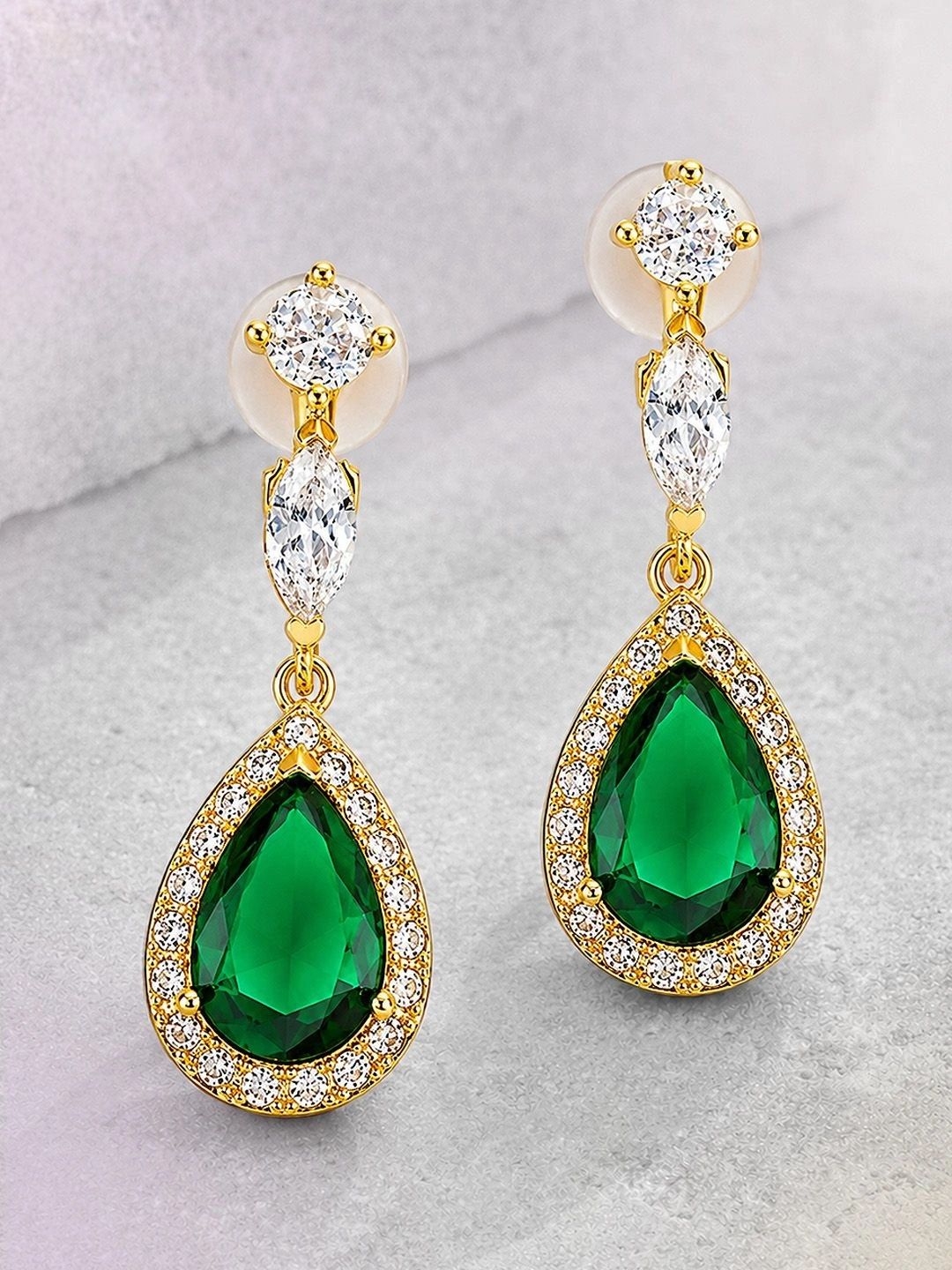 MAZZINI Teardrop Shaped Drop Earrings-image-49