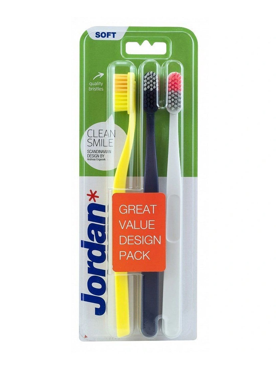 Jordan Set Of 3 Clean Smile Soft Toothbrush-picture-26