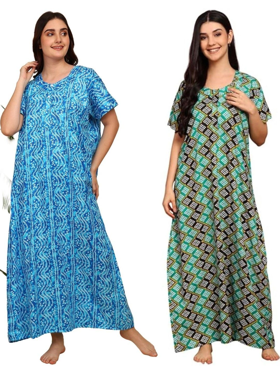 KBNBJ Printed Maxi Nightdress-picture-46