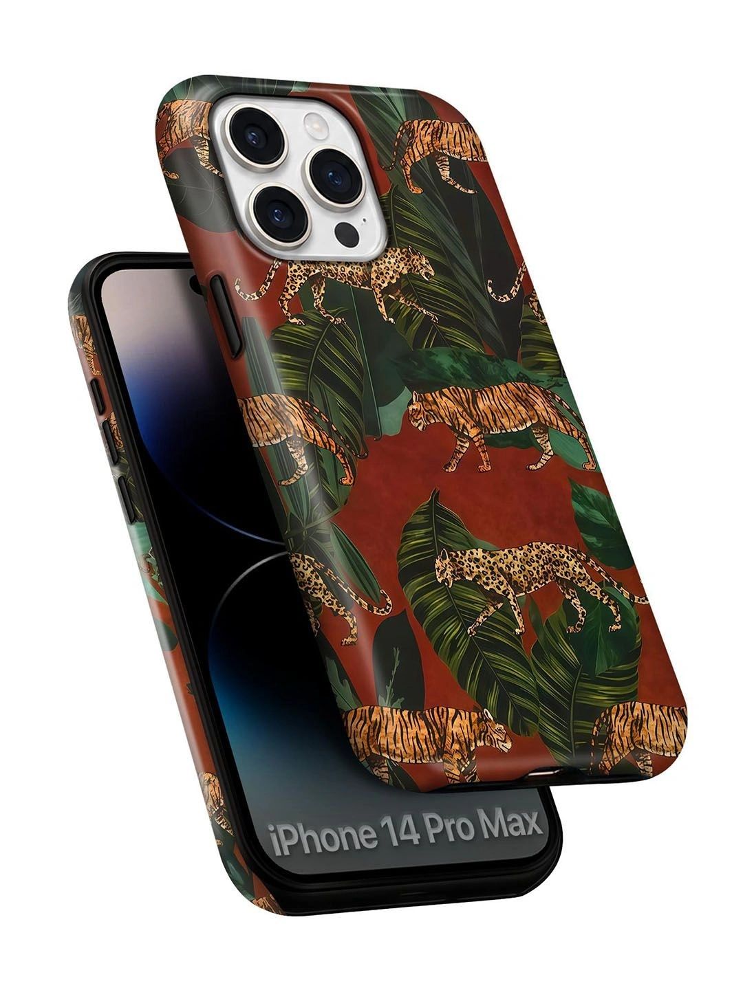 QRIOH Tropical Printed iPhone 14 Pro Max Back Case Mobile Accessories-picture-32
